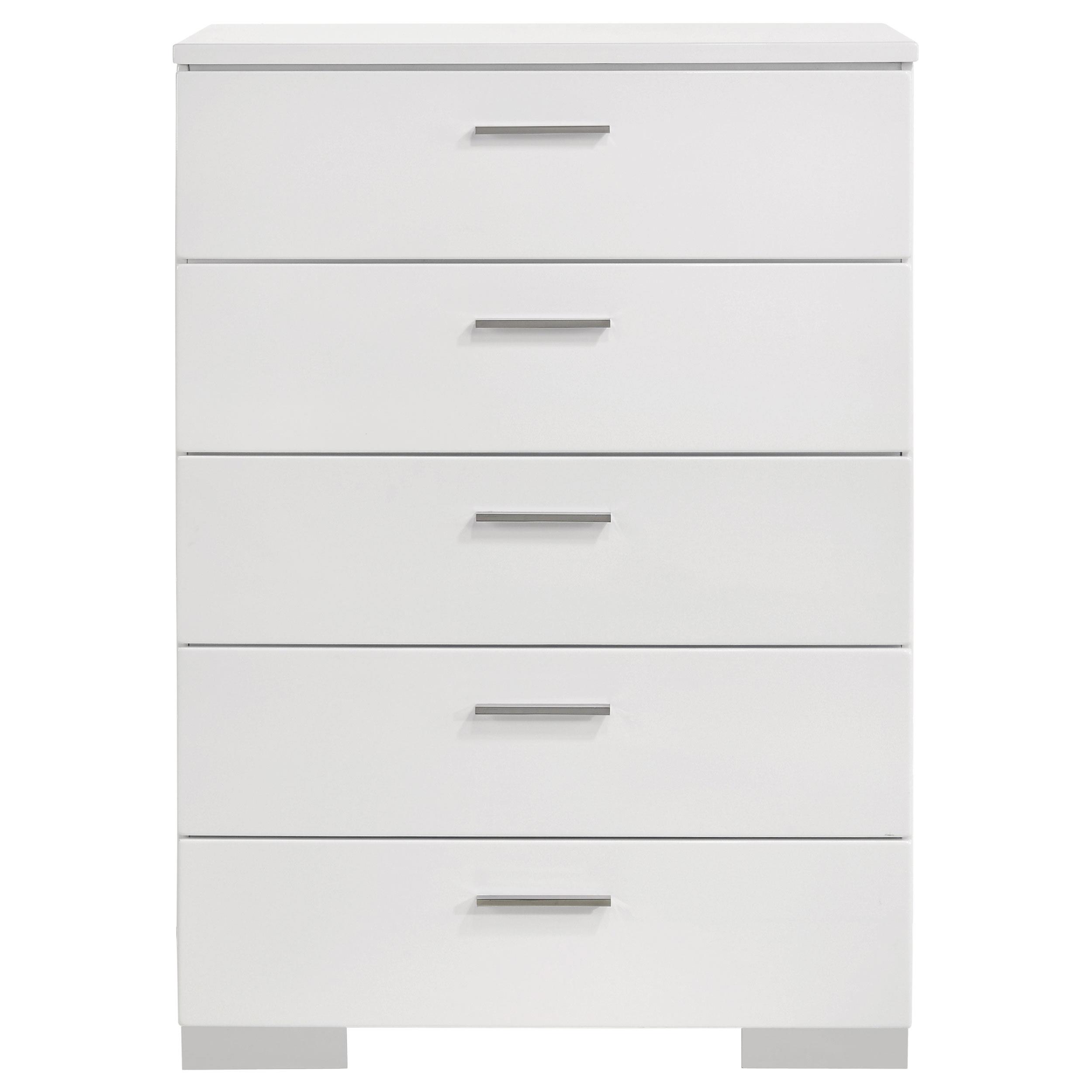 Model: 300345Q-S5L | Coaster Jeremaine 5-piece Queen Bedroom Set White