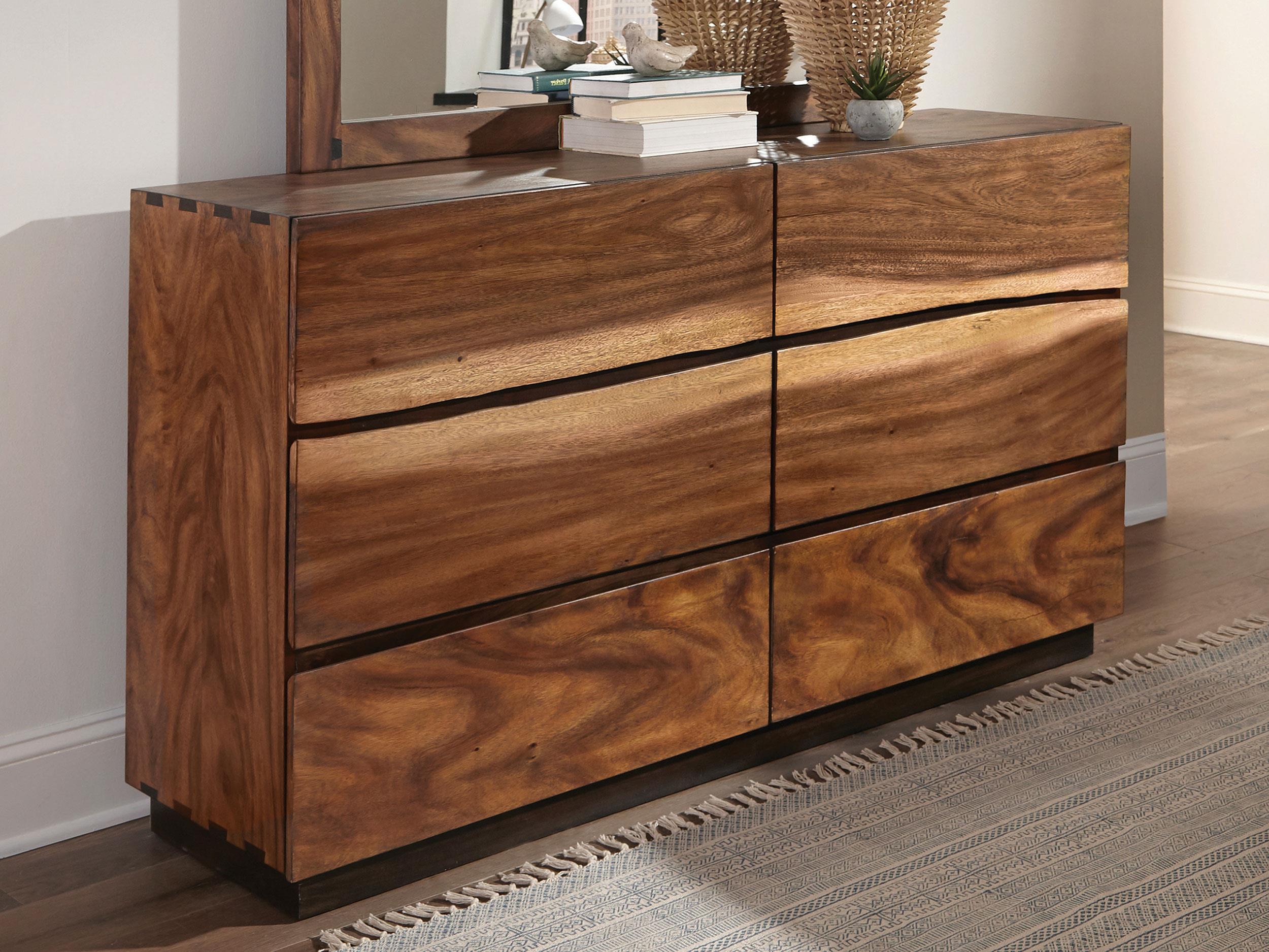 Model: 223253 | Coaster Winslow 6-drawer Dresser Smokey Walnut