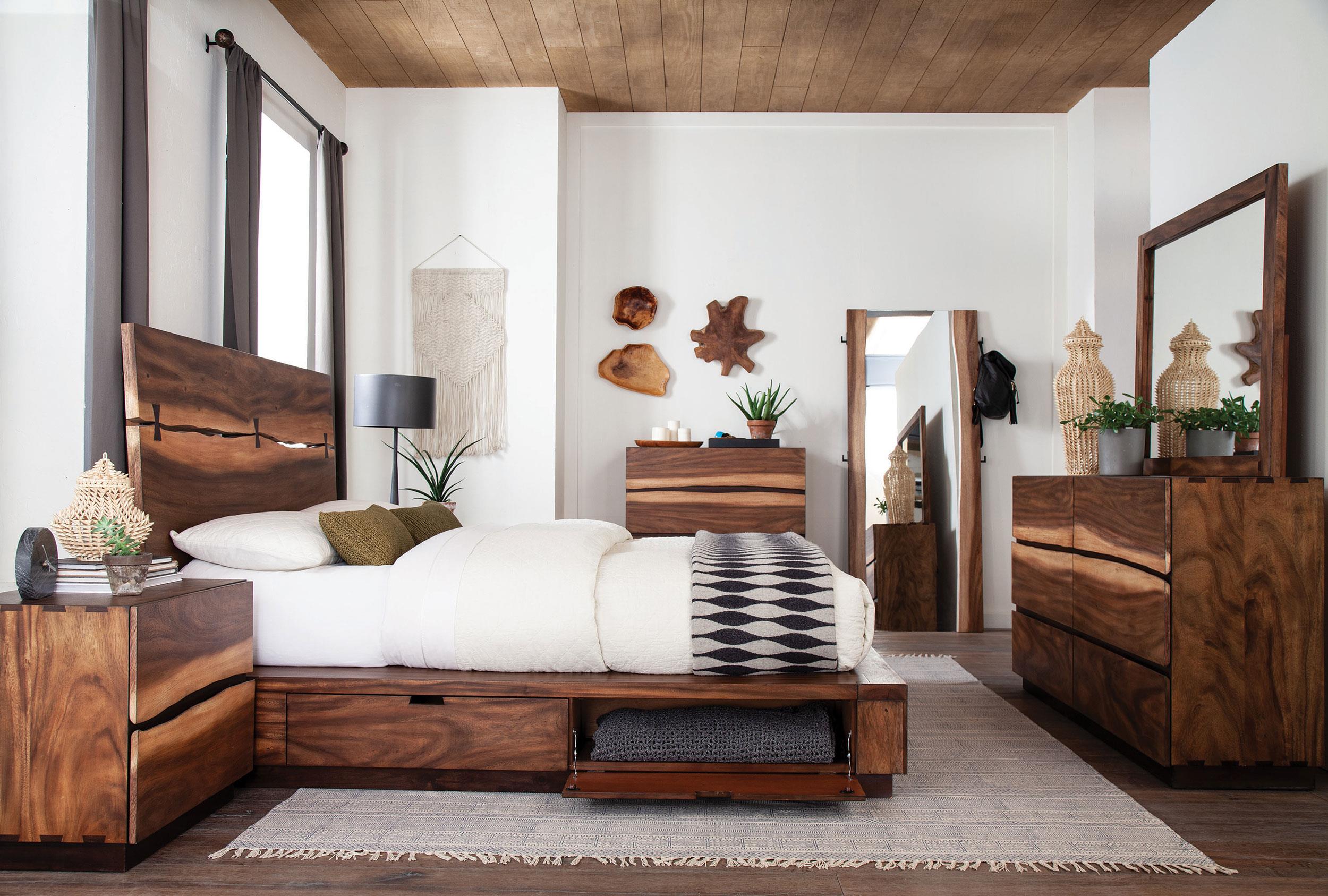 Coaster Winslow 5-piece Eastern King Bedroom Set Smokey Walnut