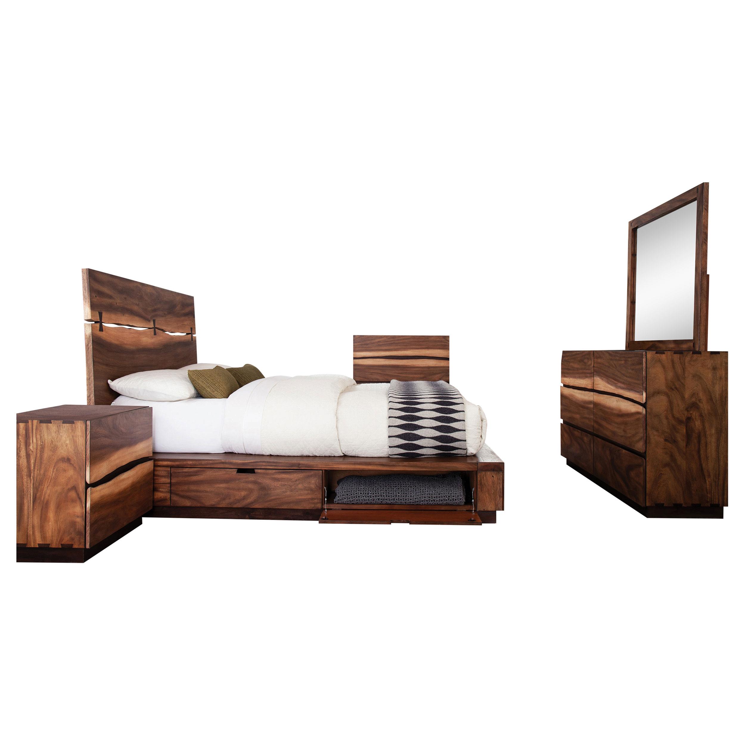 Model: 223250SKE-S5 | Coaster Winslow 5-piece Eastern King Bedroom Set Smokey Walnut