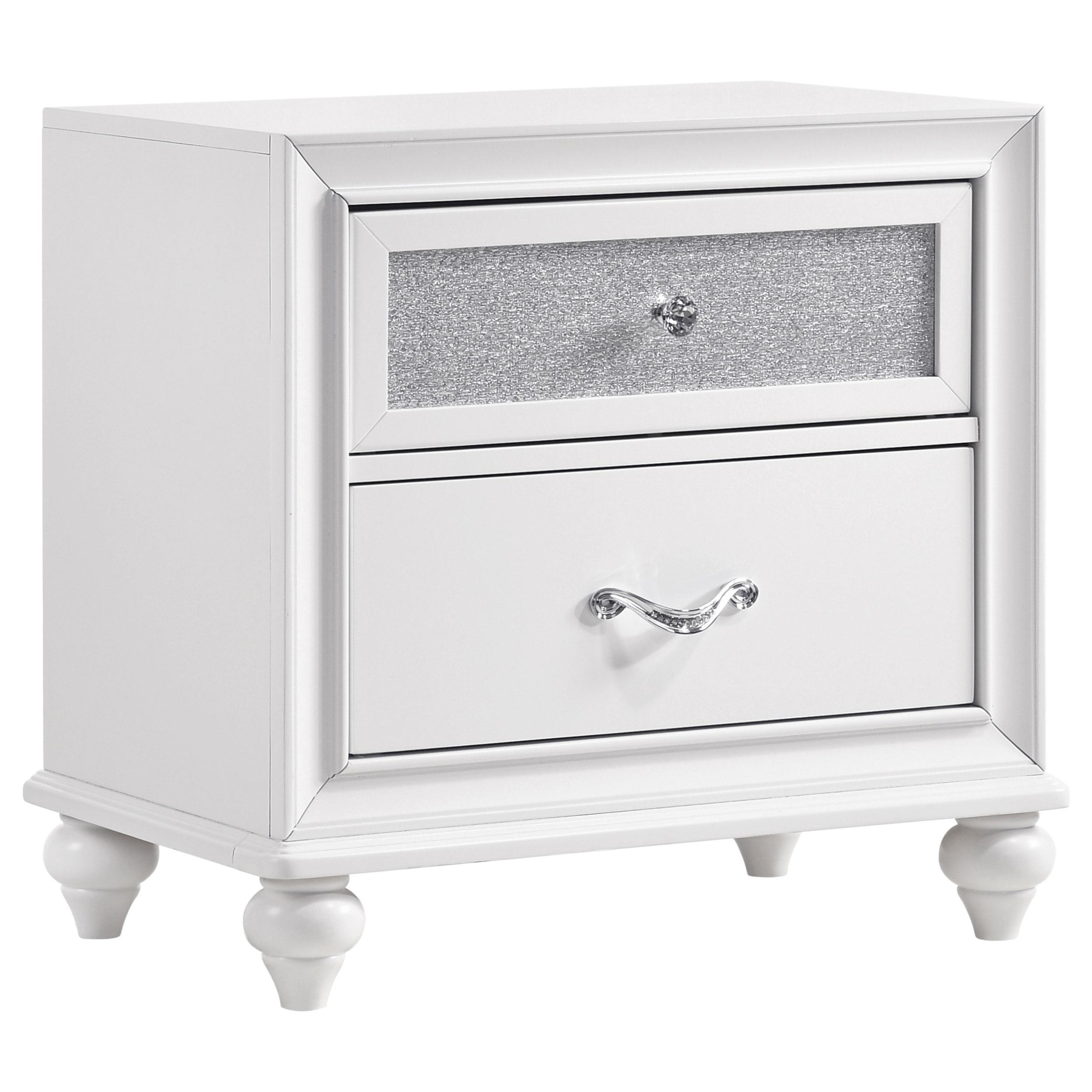 Coaster Barzini 2-drawer Nightstand White