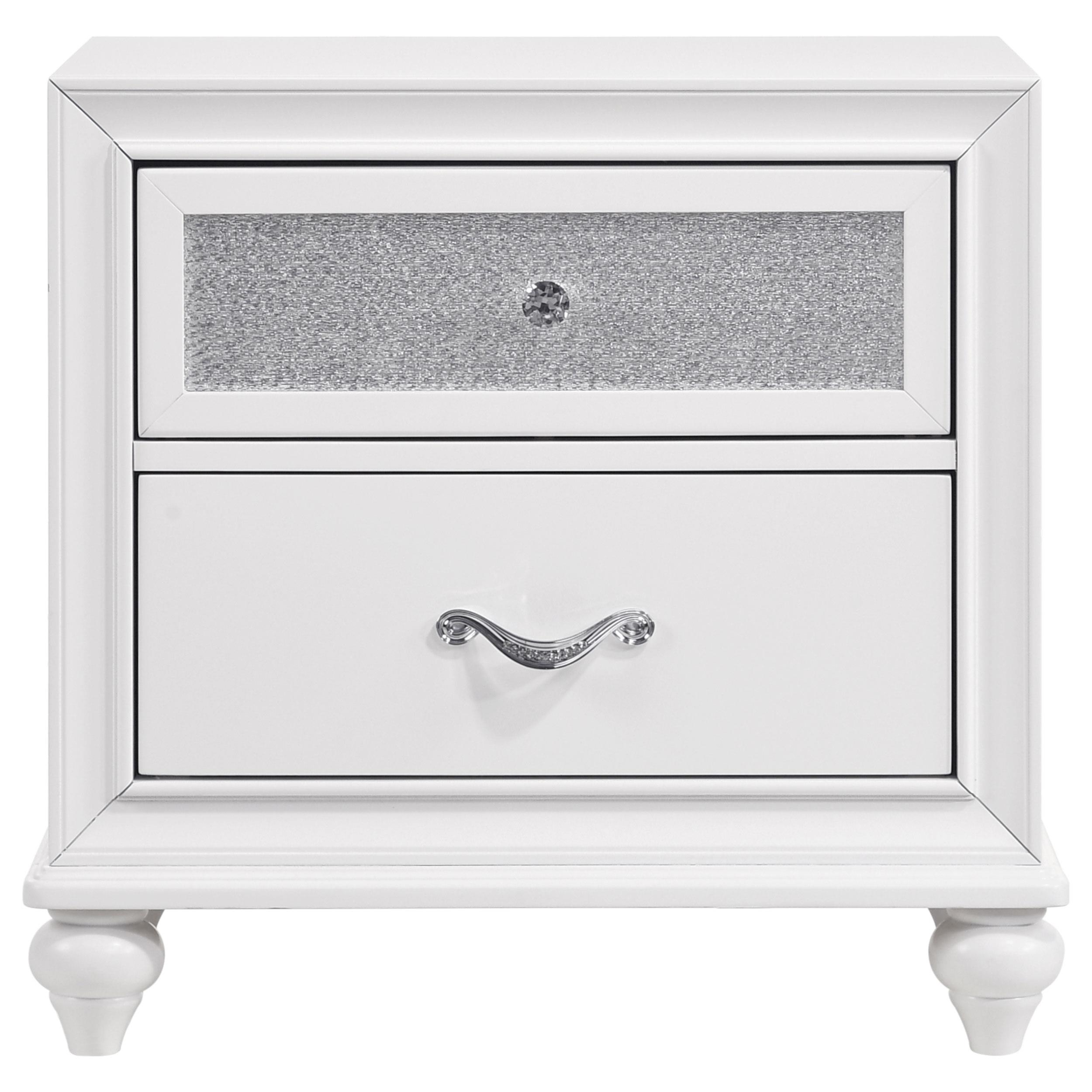 Model: 205892 | Coaster Barzini 2-drawer Nightstand White