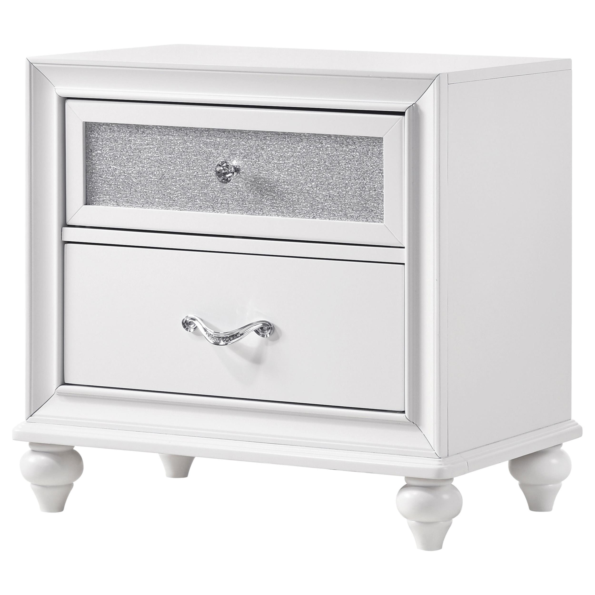 Model: 205892 | Coaster Barzini 2-drawer Nightstand White