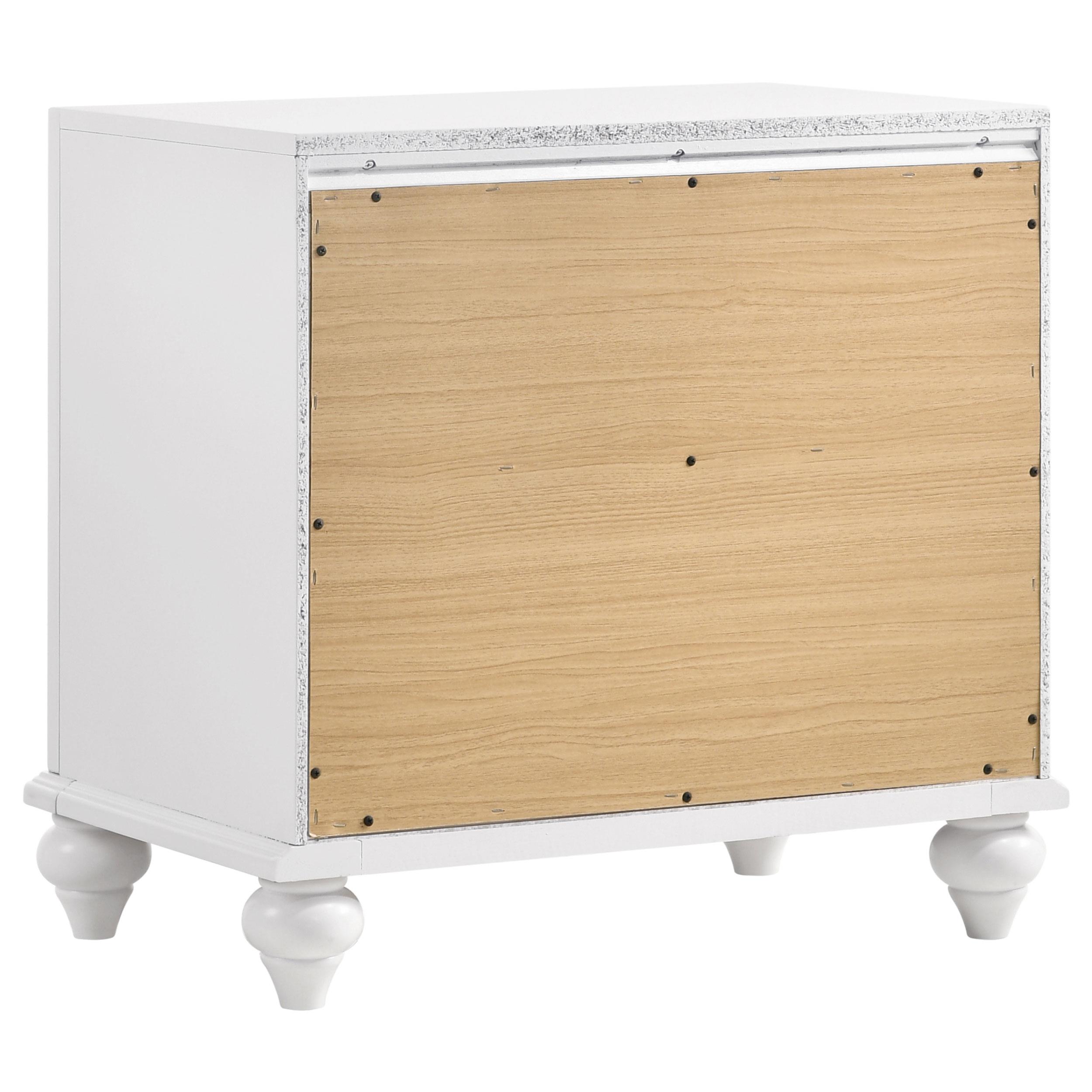 Model: 205892 | Coaster Barzini 2-drawer Nightstand White