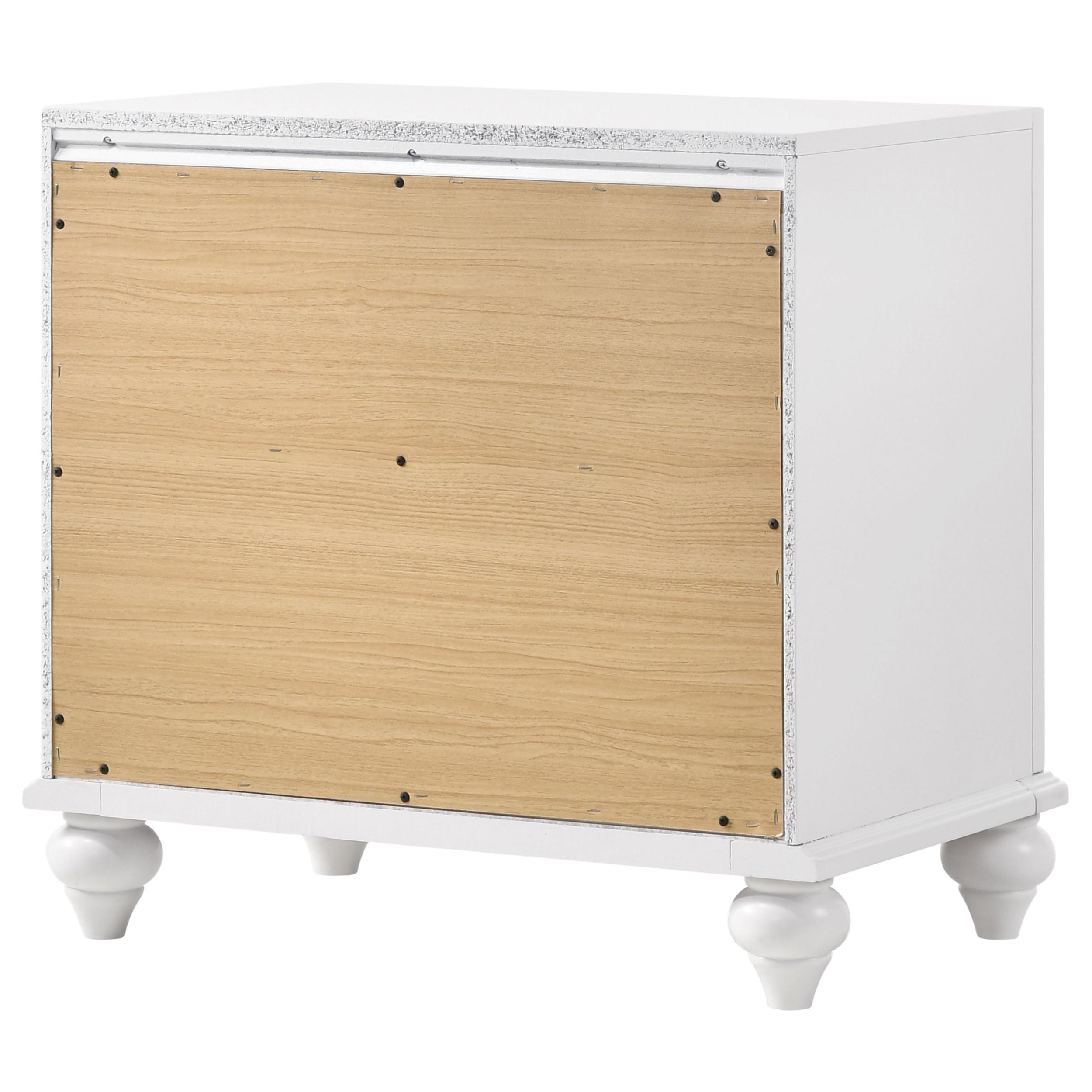 Model: 205892 | Coaster Barzini 2-drawer Nightstand White