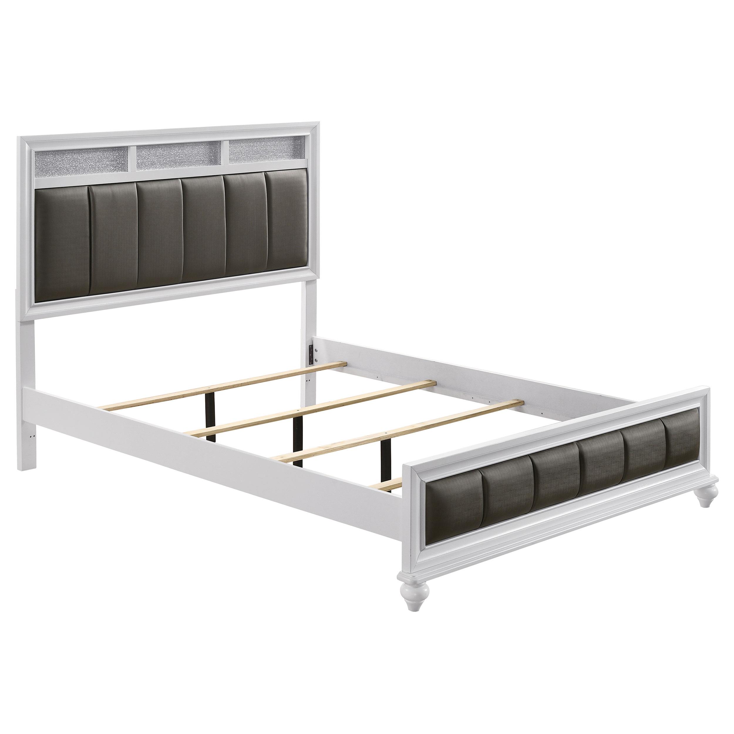 Coaster Barzini Wood California King Panel Bed White