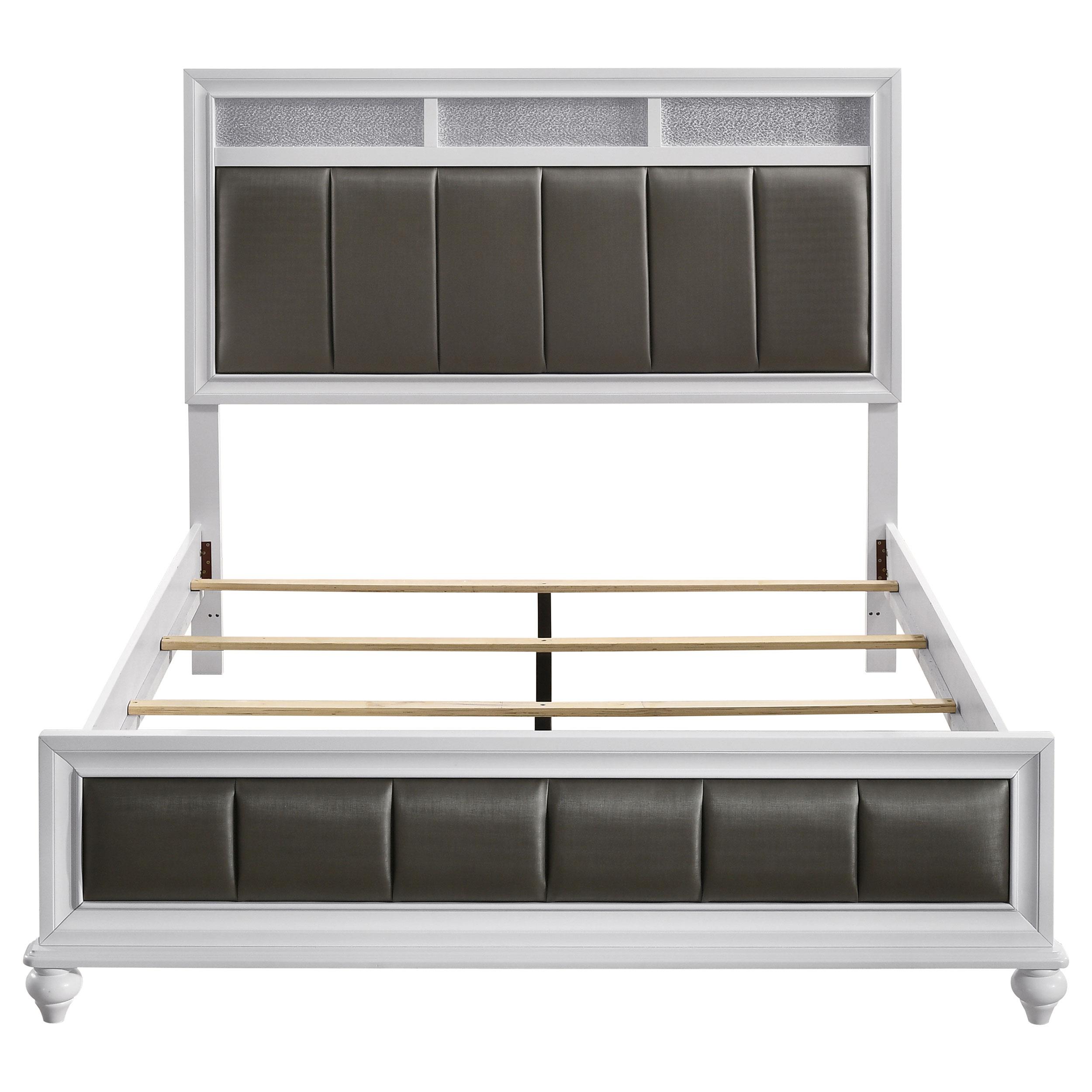 Model: 205891KW | Coaster Barzini Wood California King Panel Bed White