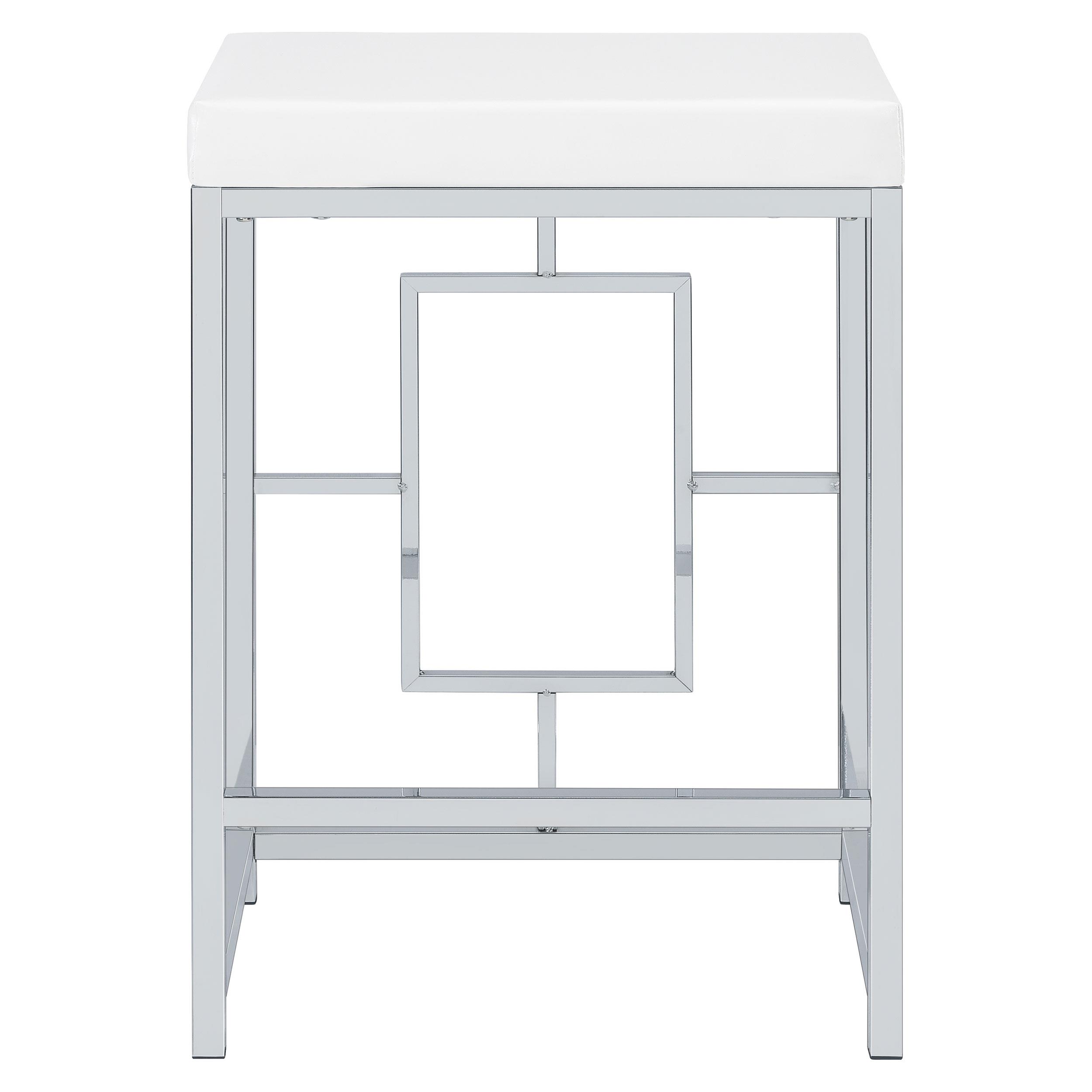 Model: 182714 | Coaster Jackson 4-piece Multipurpose Counter Height Table Set White