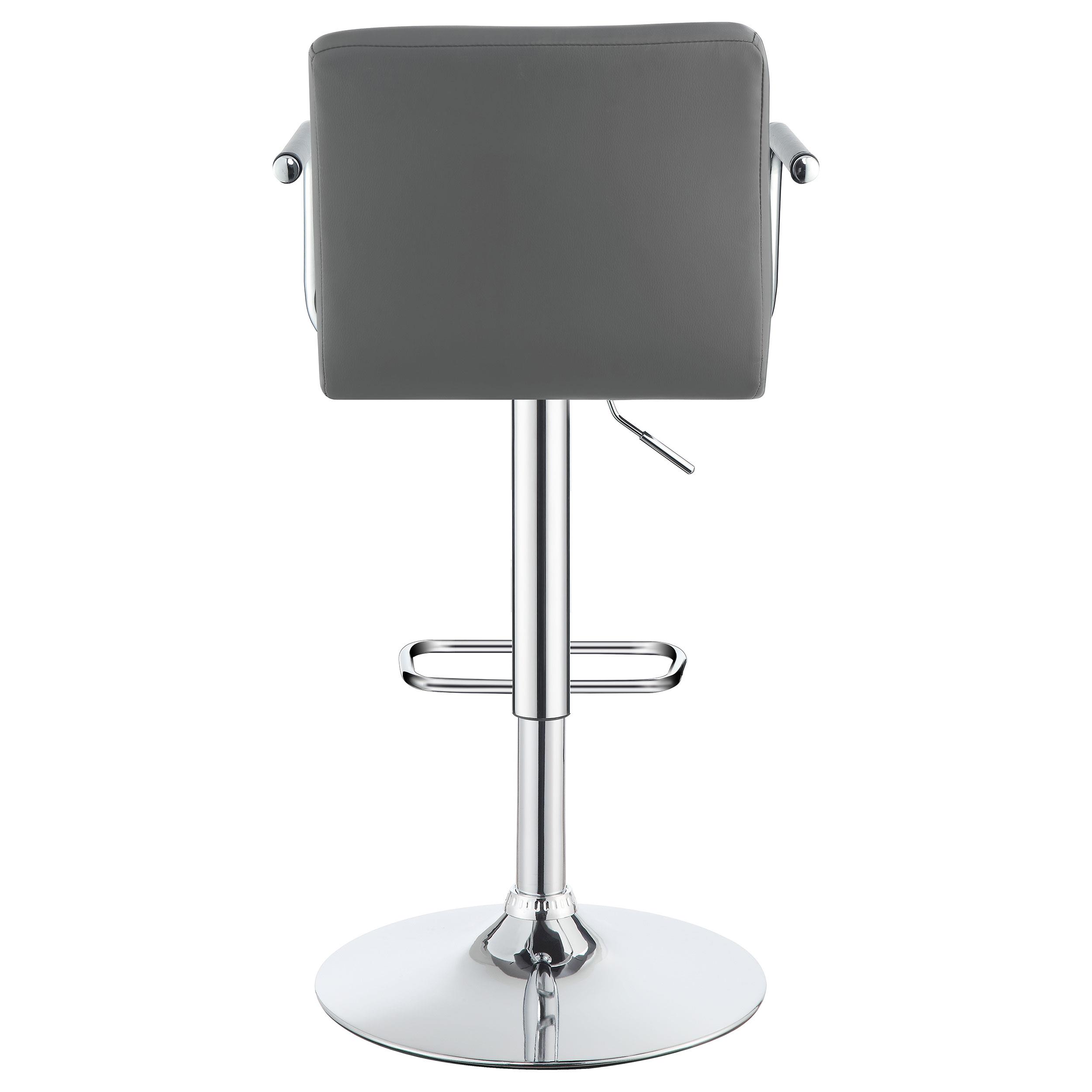 Model: 121096 | Coaster Palomar Adjustable Height Bar Stool Grey and Chrome