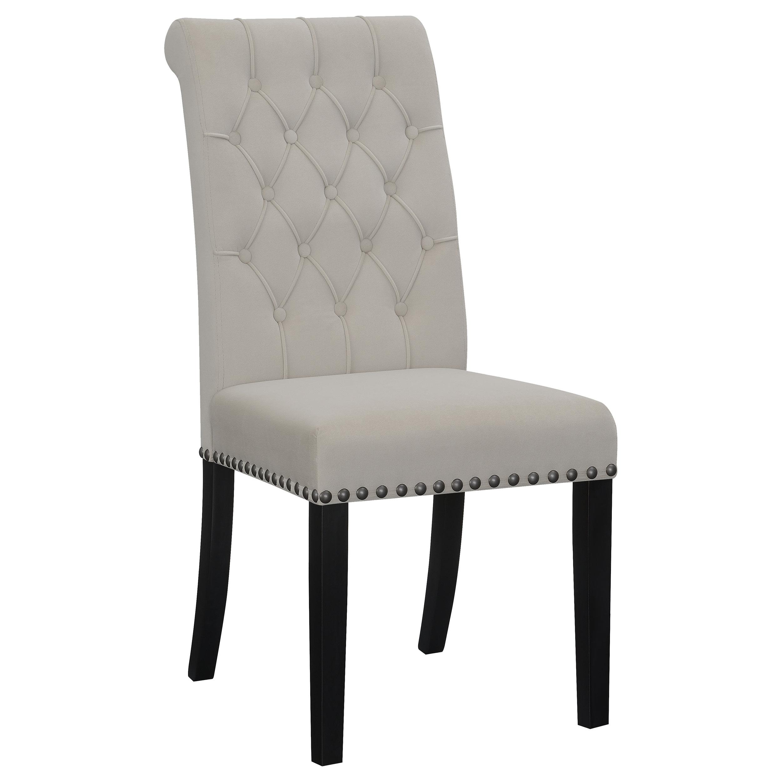 Model: 115182 | Coaster Alana Velvet Upholstered Dining Side Chair Sand (Set of 2)