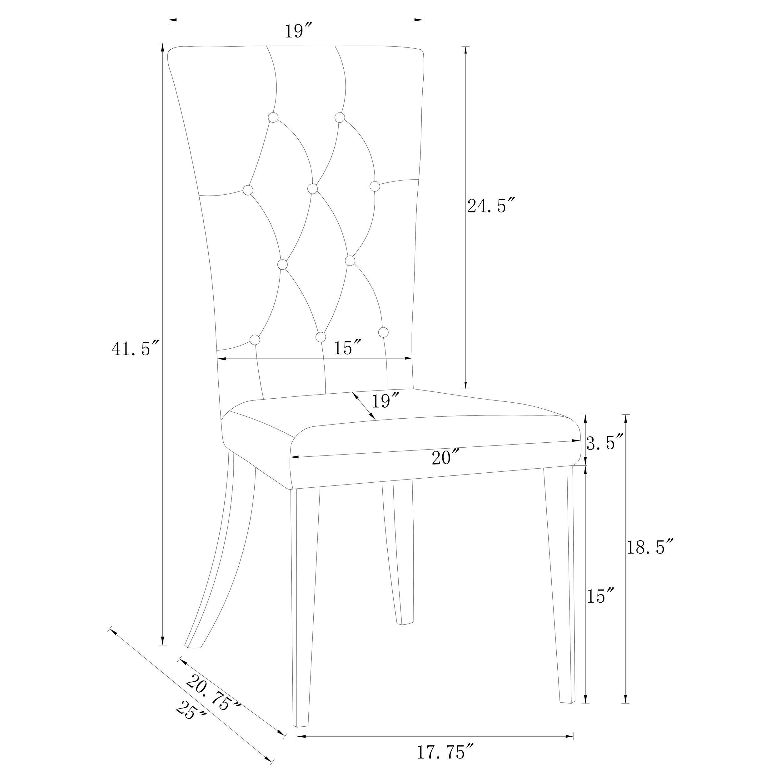 Model: 111103 | Coaster Kerwin Velvet Upholstered Dining Side Chair Grey (Set of 2)