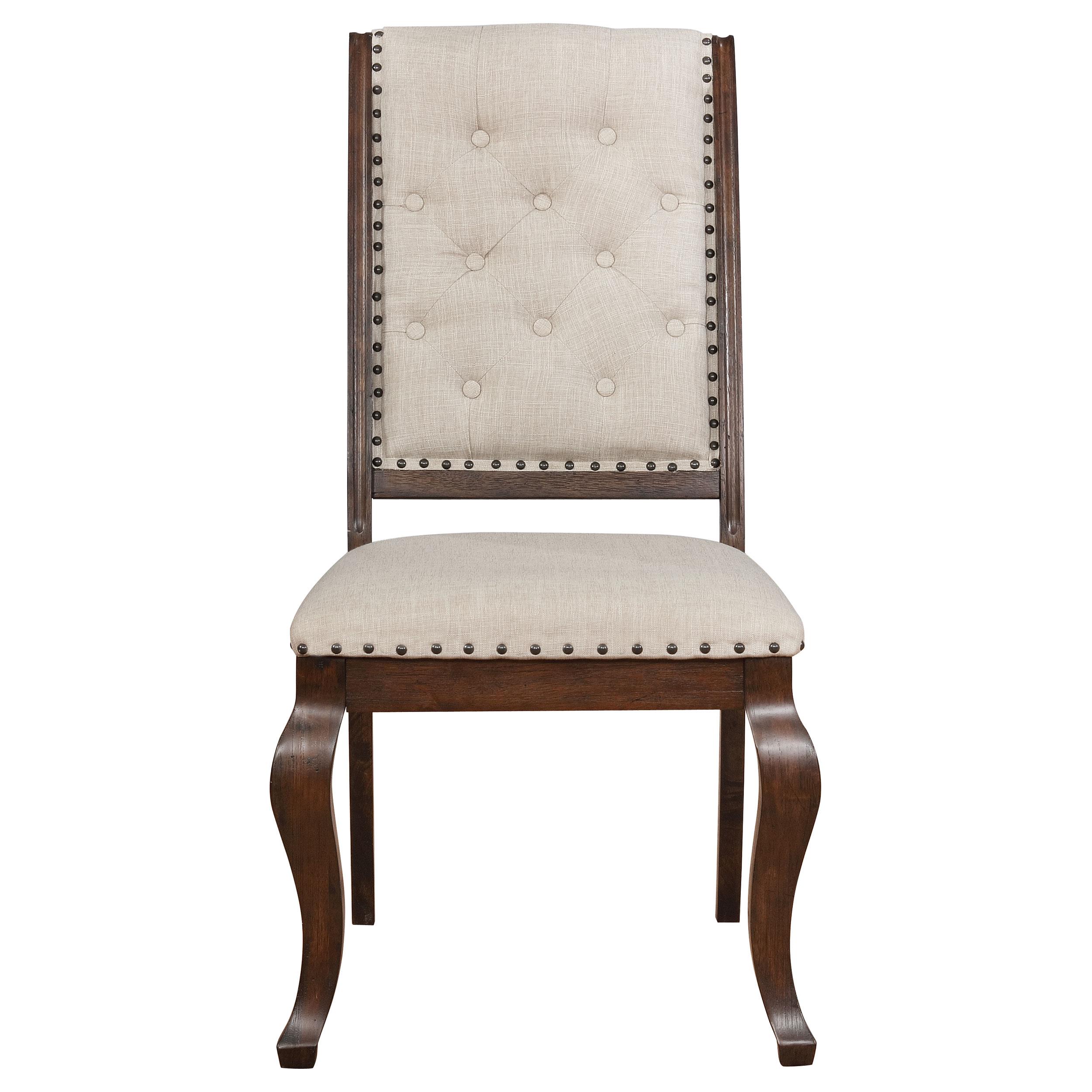 Model: 110312 | Coaster Brockway Upholstered Dining Chair Barley Java (Set of 2)