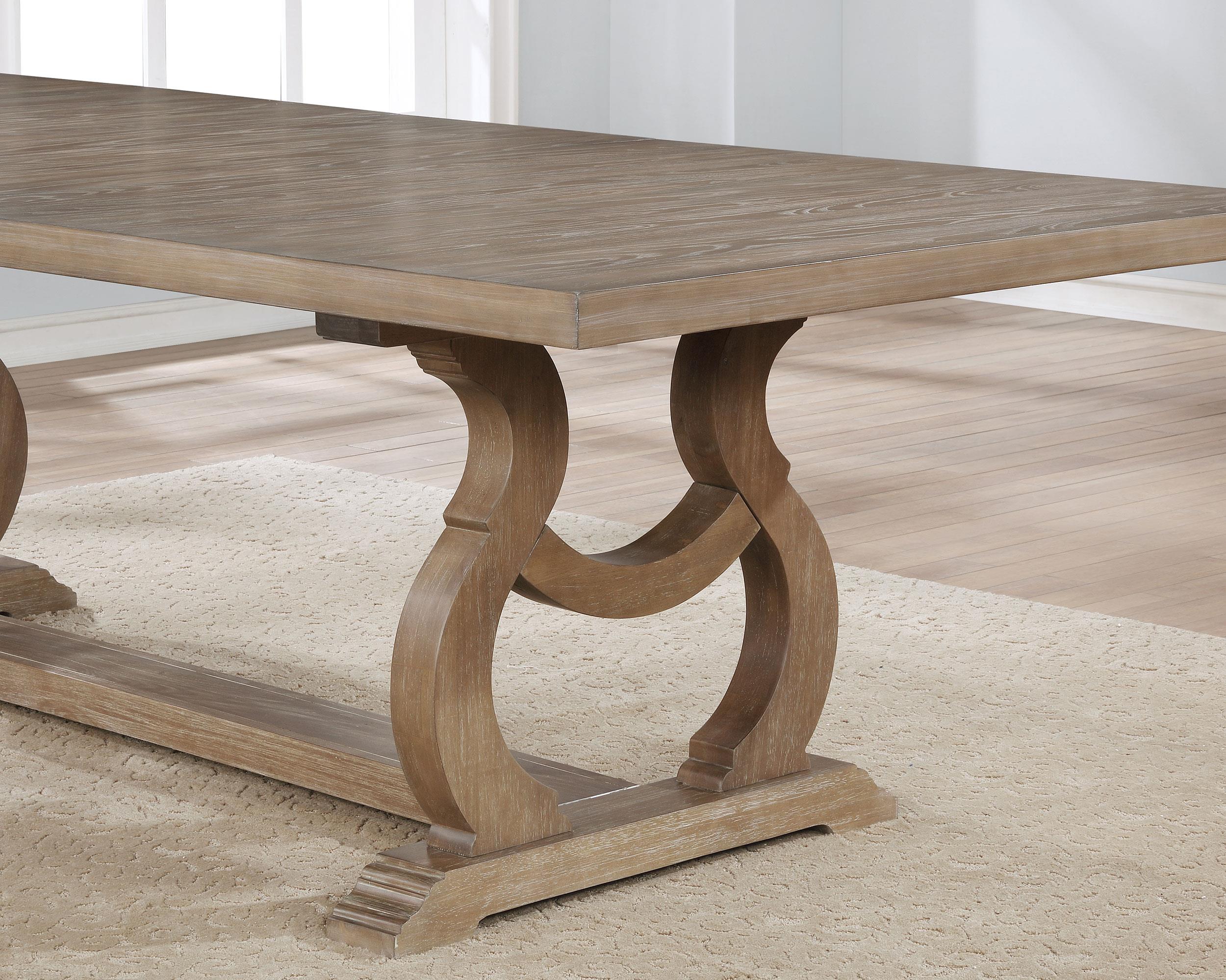 Model: 110291-S5 | Coaster Brockway 5-piece Extension Leaf Dining Set Barley Brown