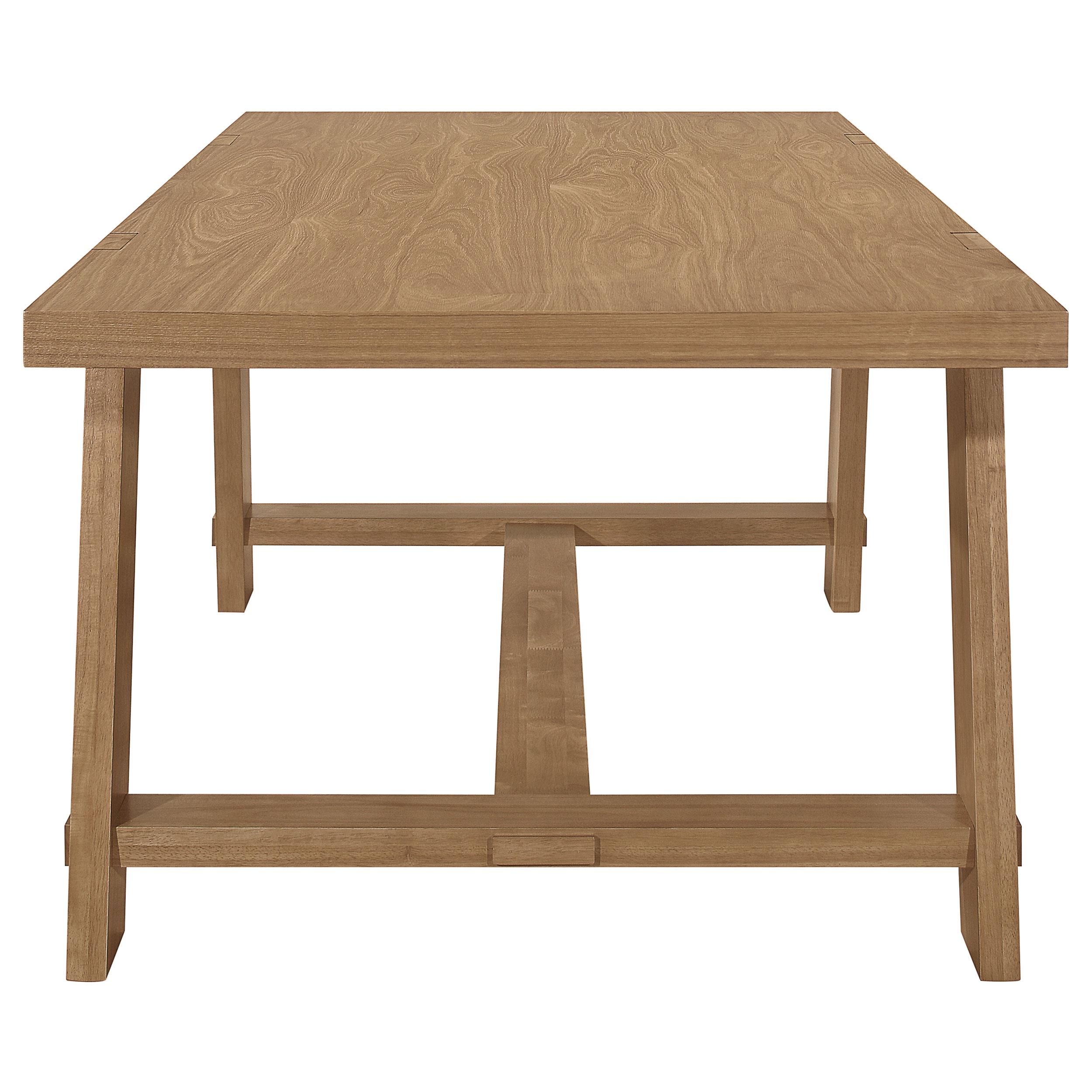 Model: 104171-S7 | Coaster Sharon 7-piece Rectangular Dining Table Set Brown