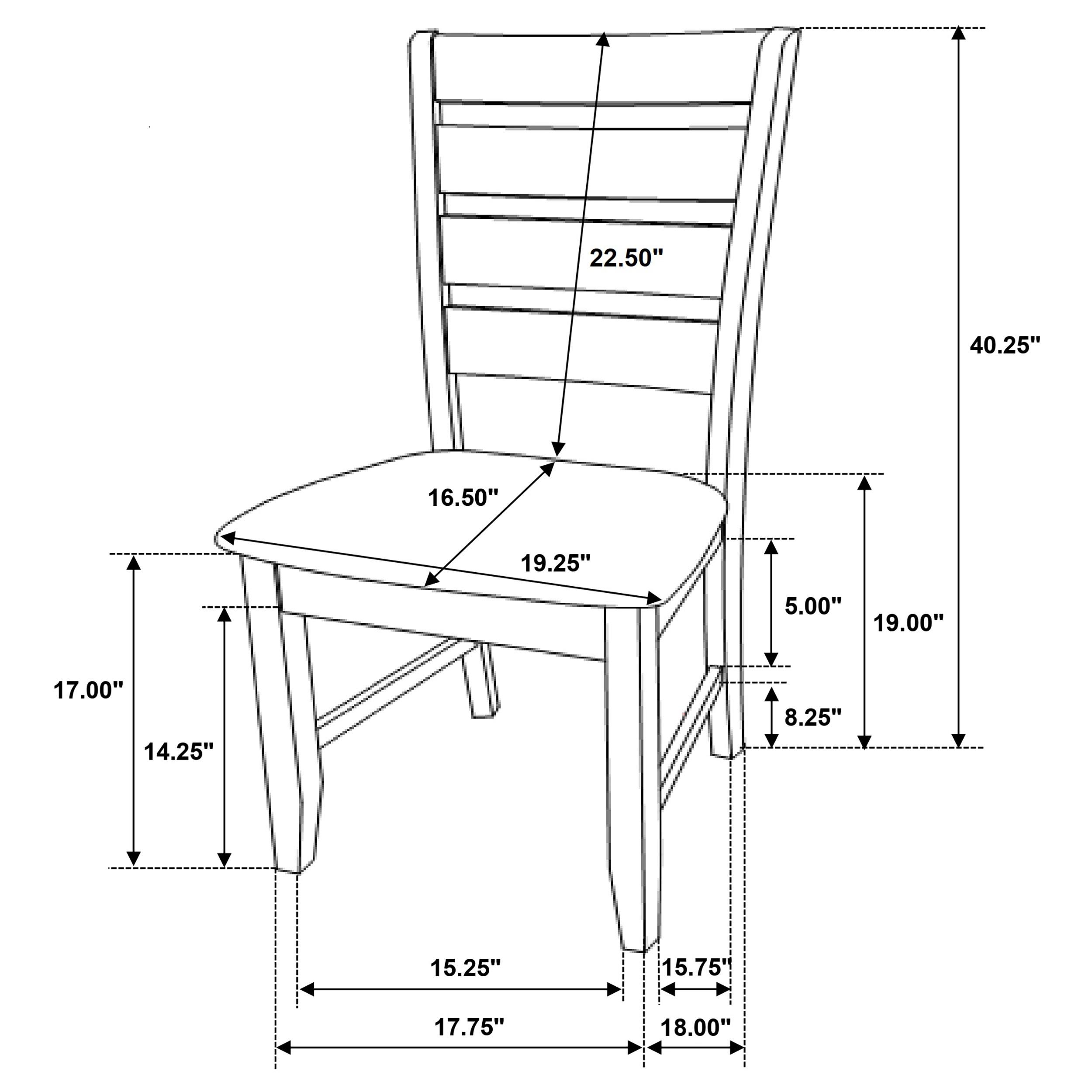 Model: 102721-S5 | Coaster Dalila 5-piece Rectangular Dining Table Set Cappuccino