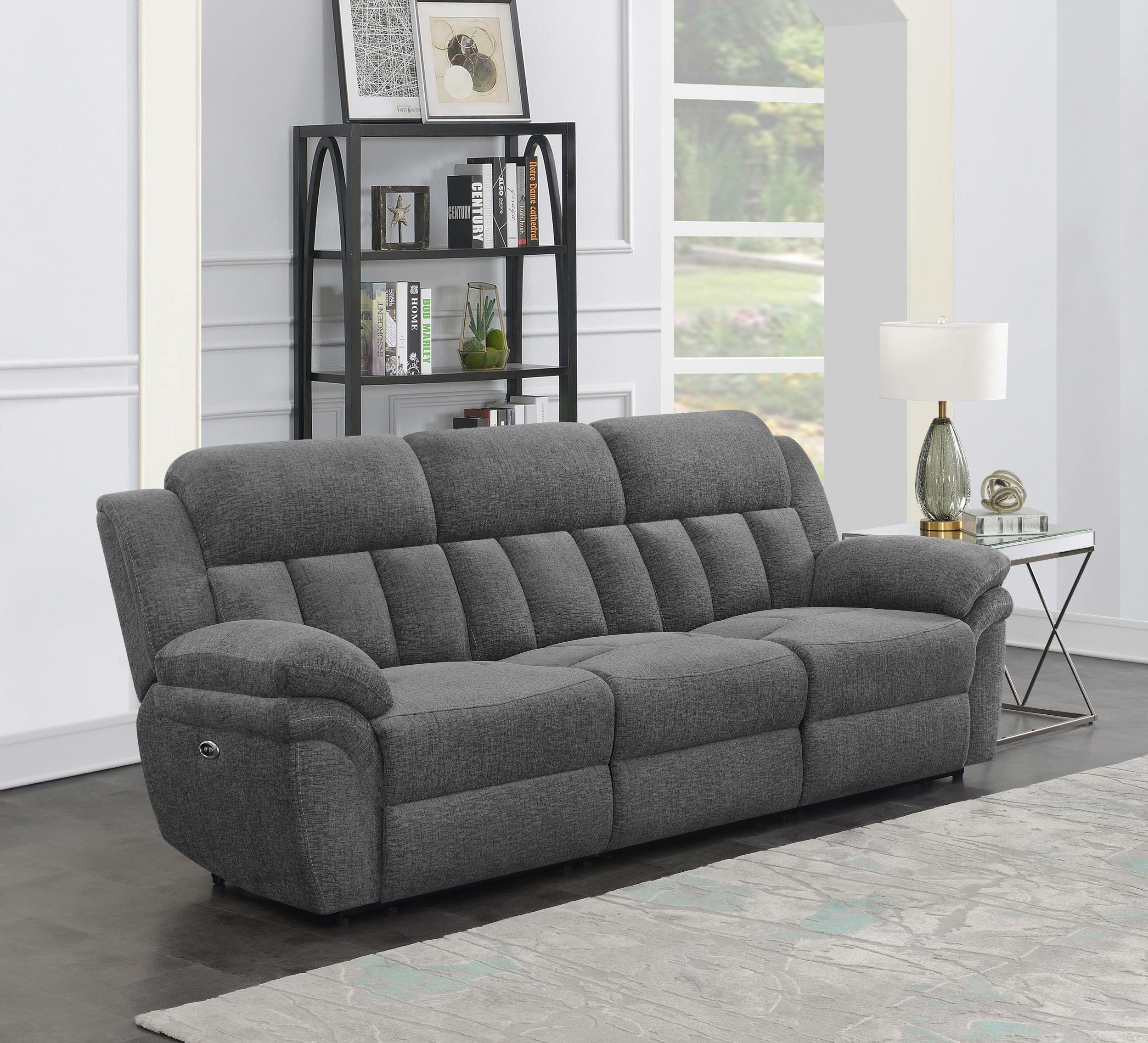 Coaster - 609541P - Bahrain Upholstered Power Sofa Charcoal
