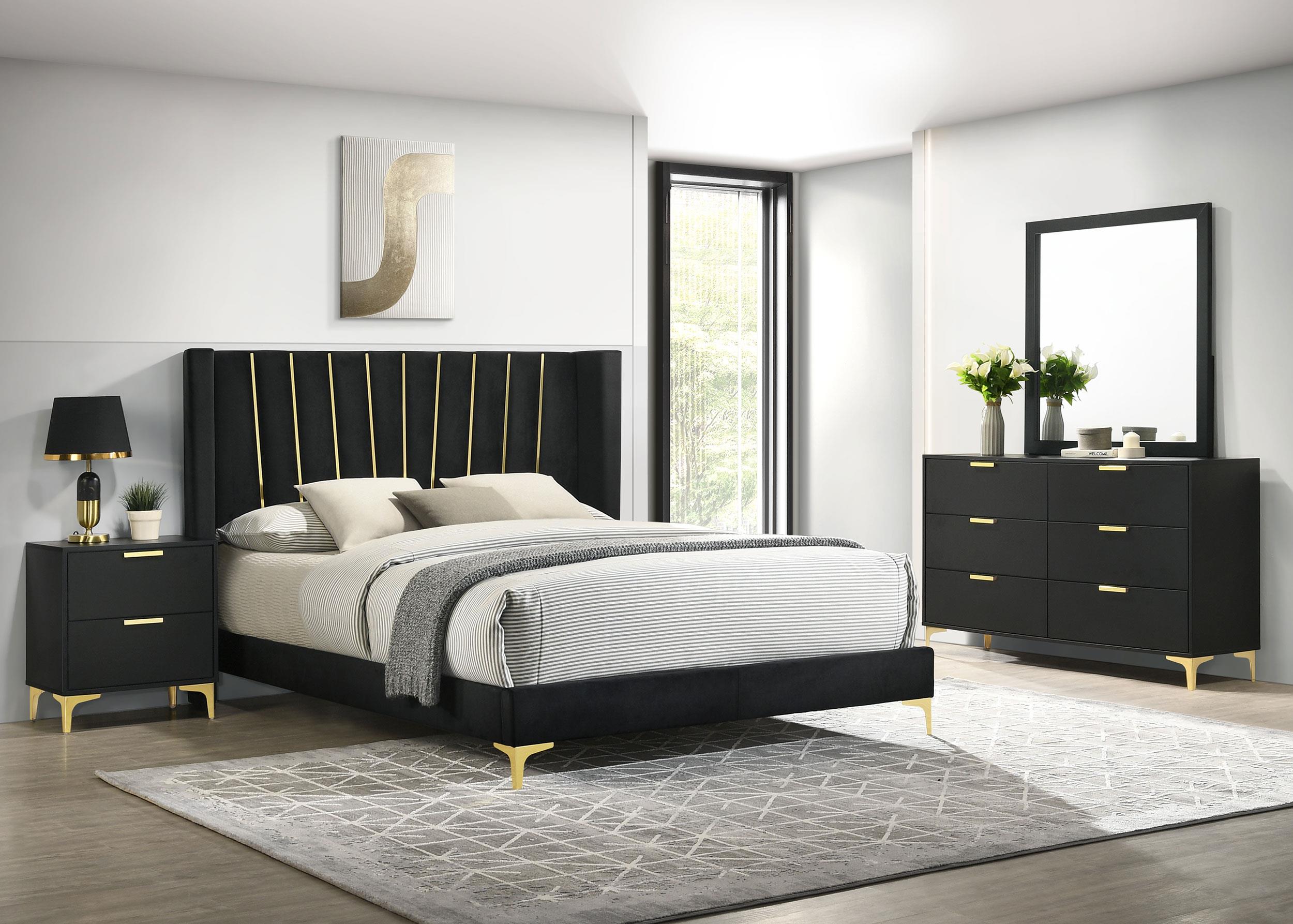 Coaster - 301161Q-S4 - Kendall 4-piece Queen Bedroom Set Black