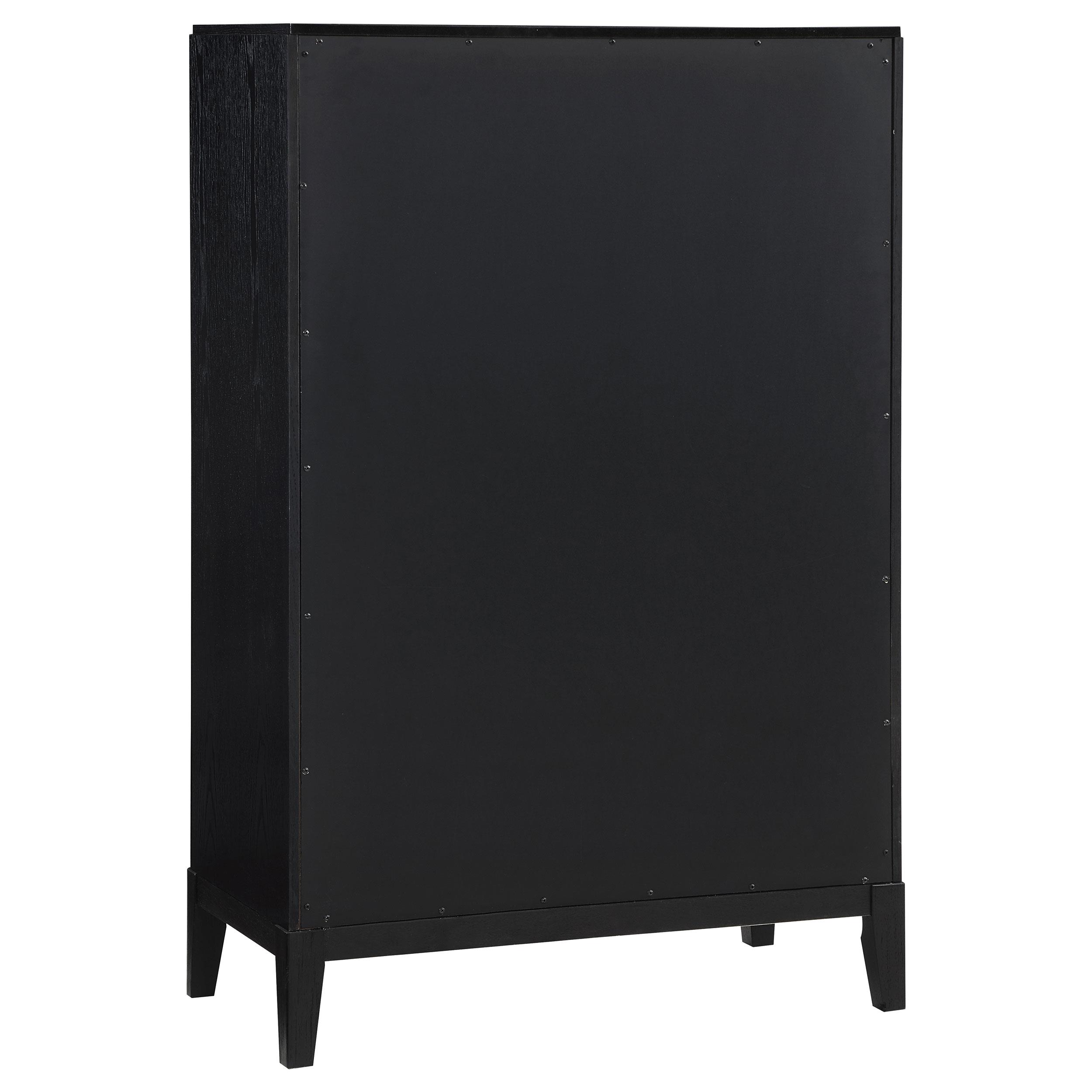 Model: 224715 | Coaster Brookmead 5-drawer Bedroom Chest Black