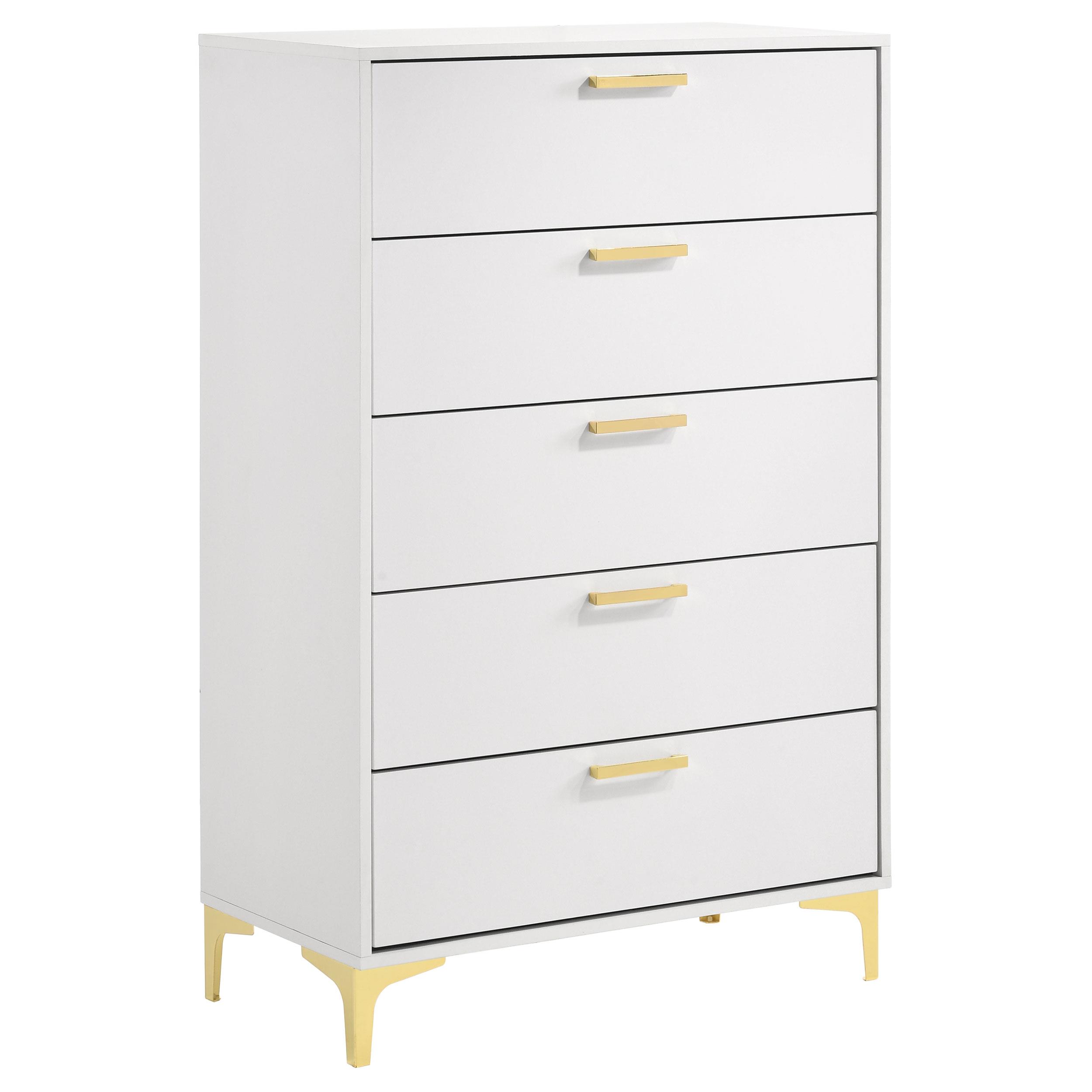 Coaster - 224455 - Kendall 5-drawer Bedroom Chest Black-224455