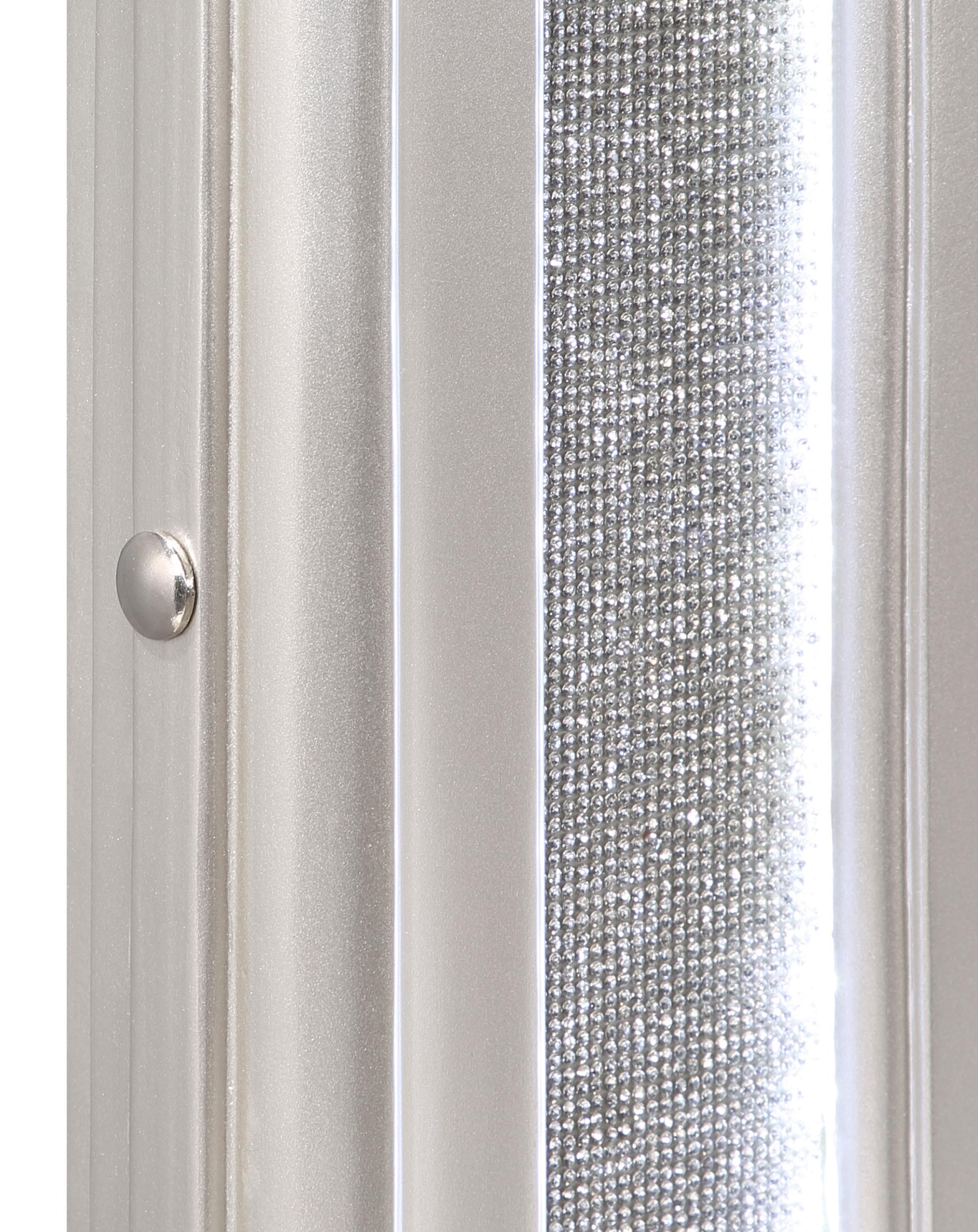 Model: 223394 | Coaster Evangeline Dresser Mirror Silver Oak