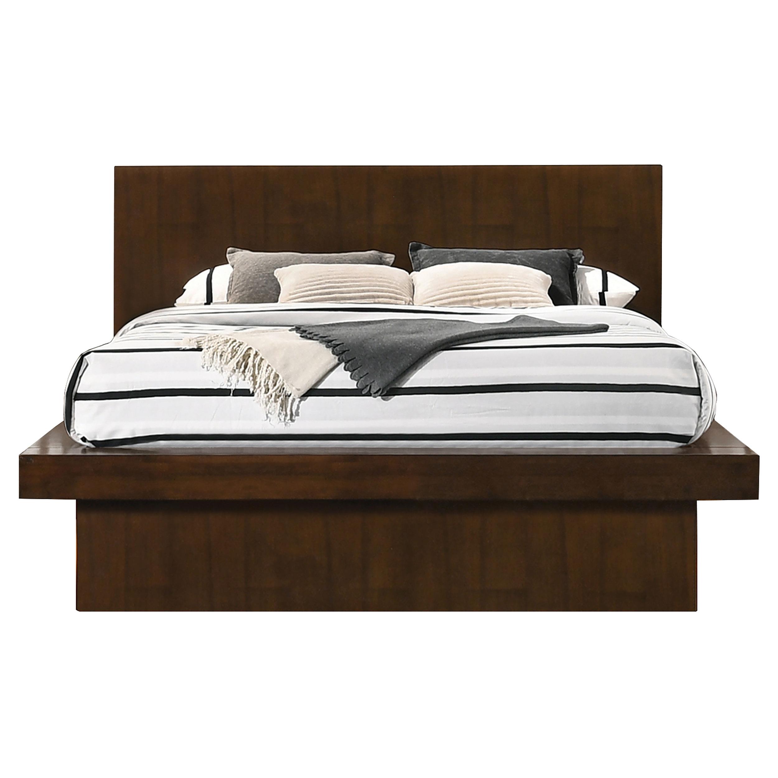 Model: 200711Q-S4 | Coaster Jessica 4-piece Queen LED Bedroom Set Cappuccino