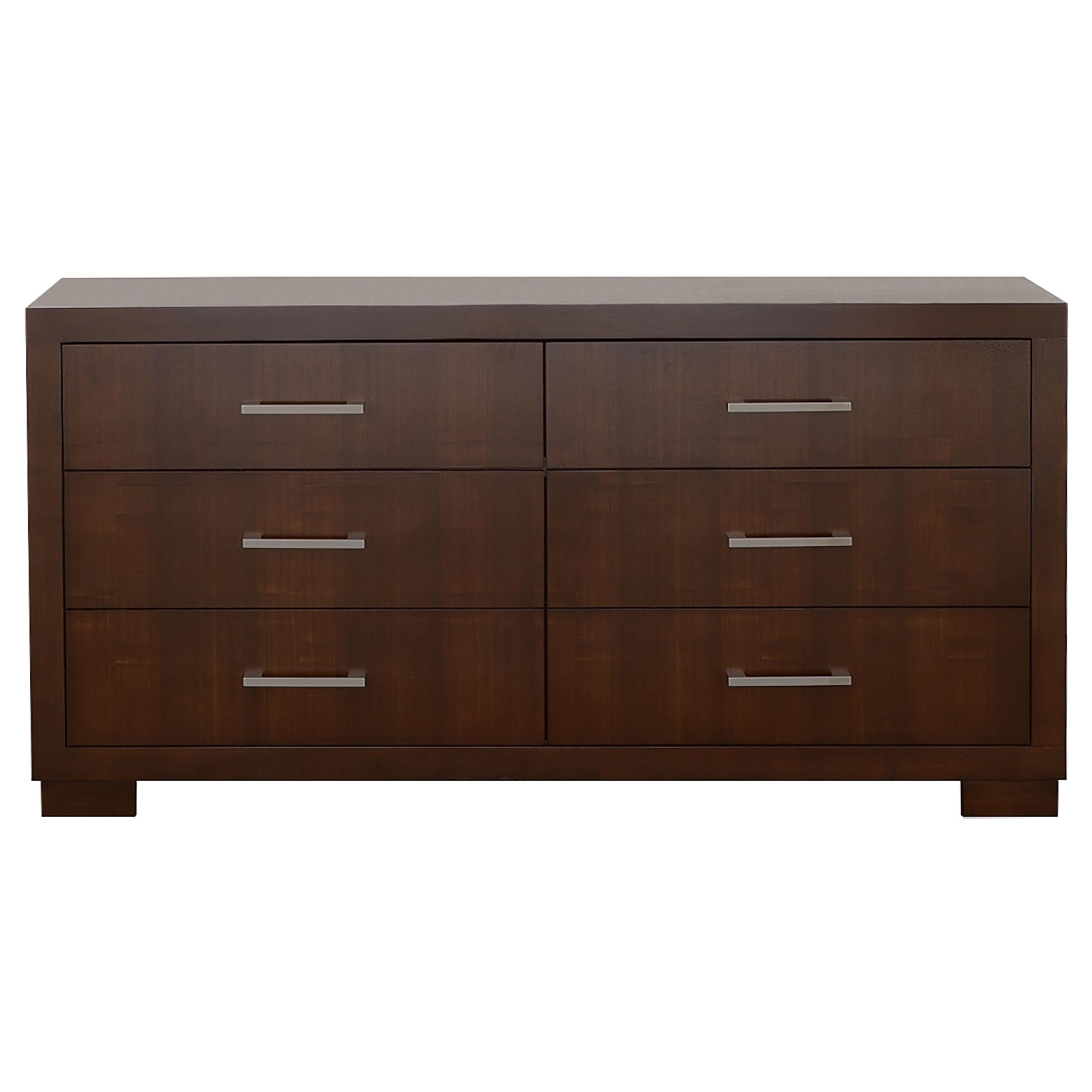 Model: 200711Q-S4 | Coaster Jessica 4-piece Queen LED Bedroom Set Cappuccino