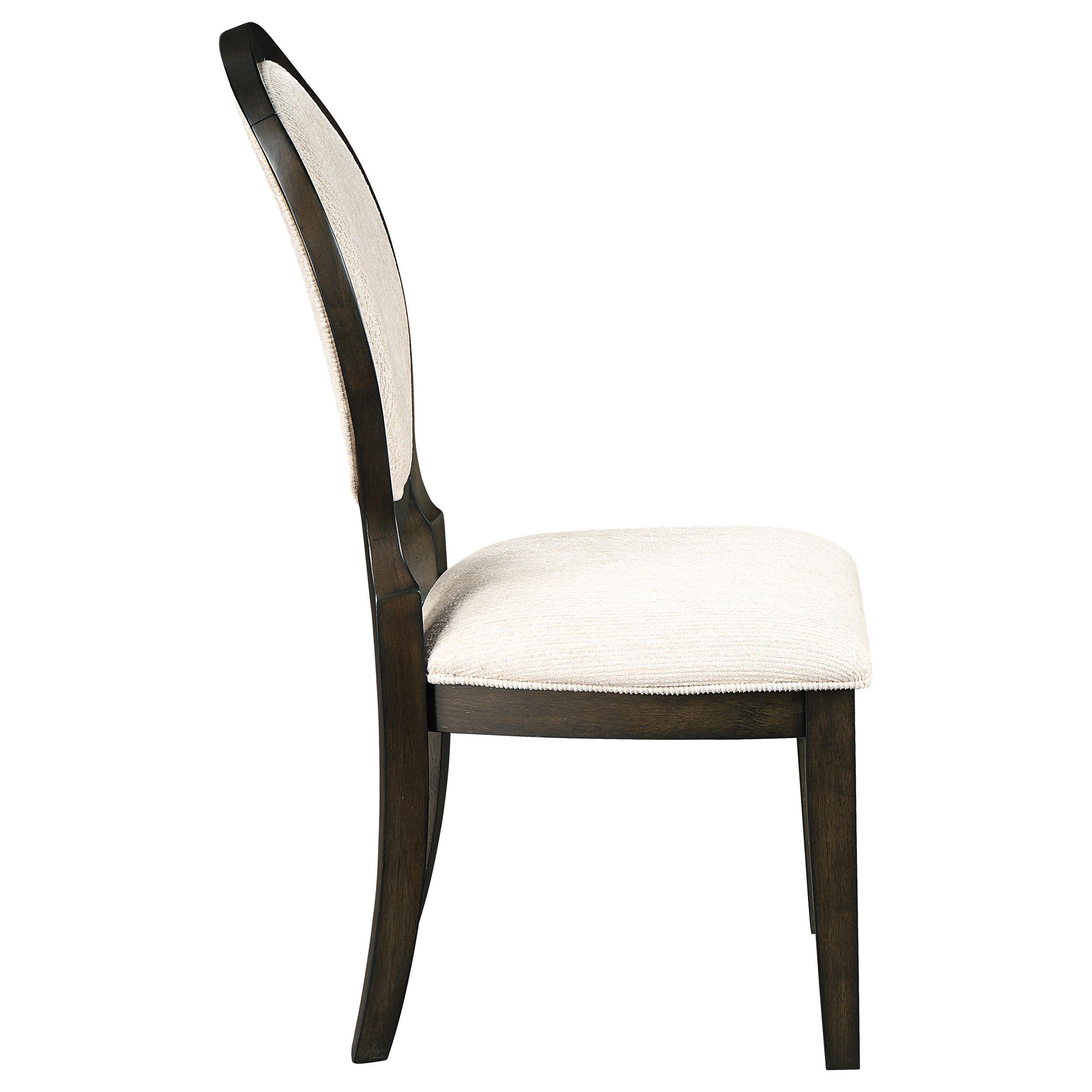 Model: 115102 | Coaster Twyla Oval Back Dining Side Chair Dark Cocoa (Set of 2)