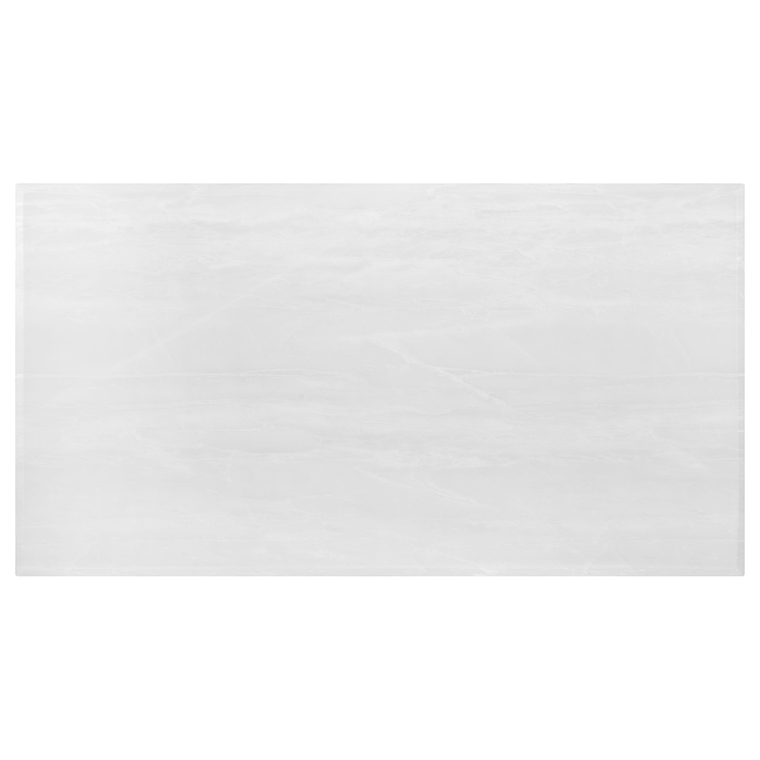 Model: 111101 | Coaster Kerwin Rectangular 71-inch Stone Top Dining Table White