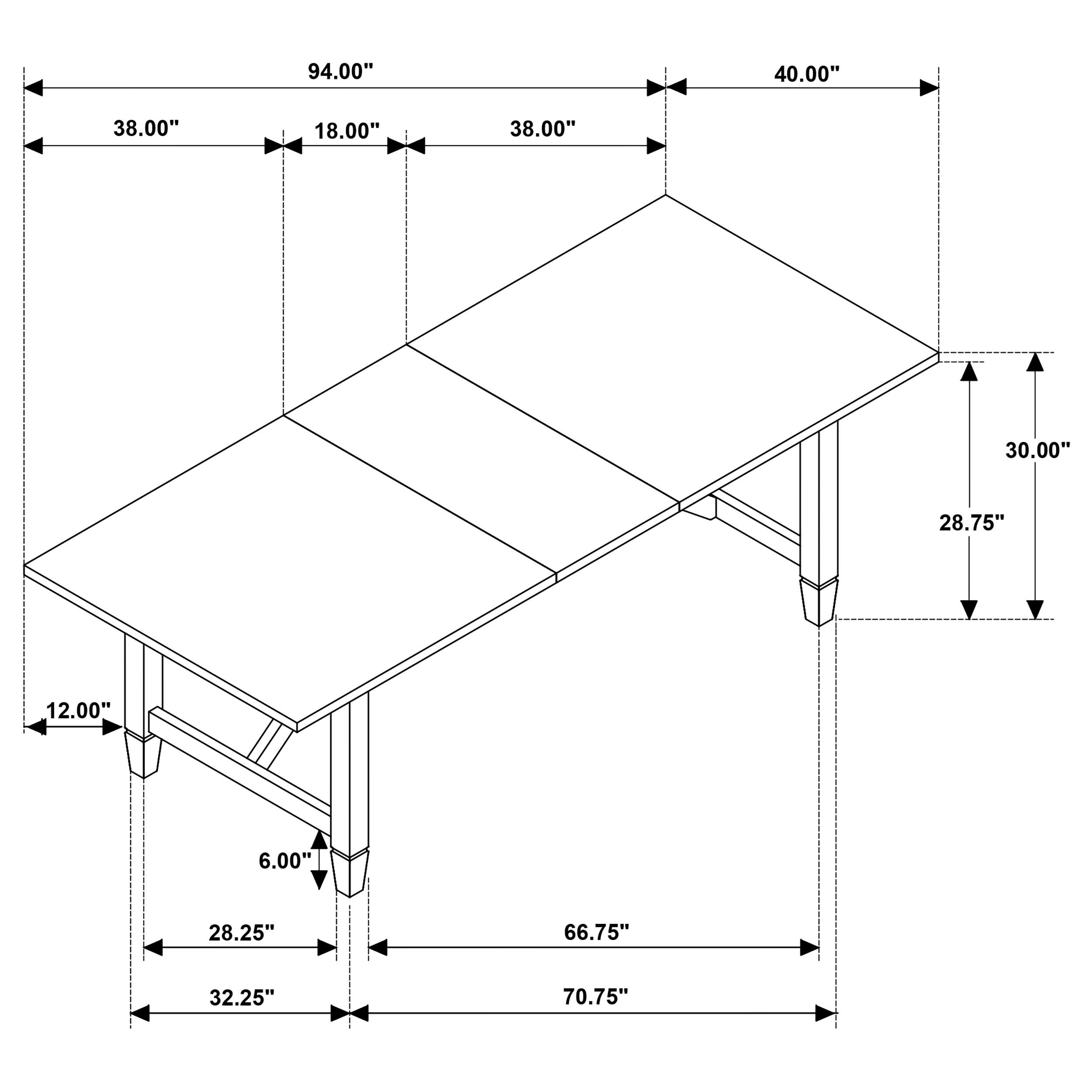 Model: 108311-S7 | Coaster Matisse 7-piece Rectangular Dining Table Set Light Brown
