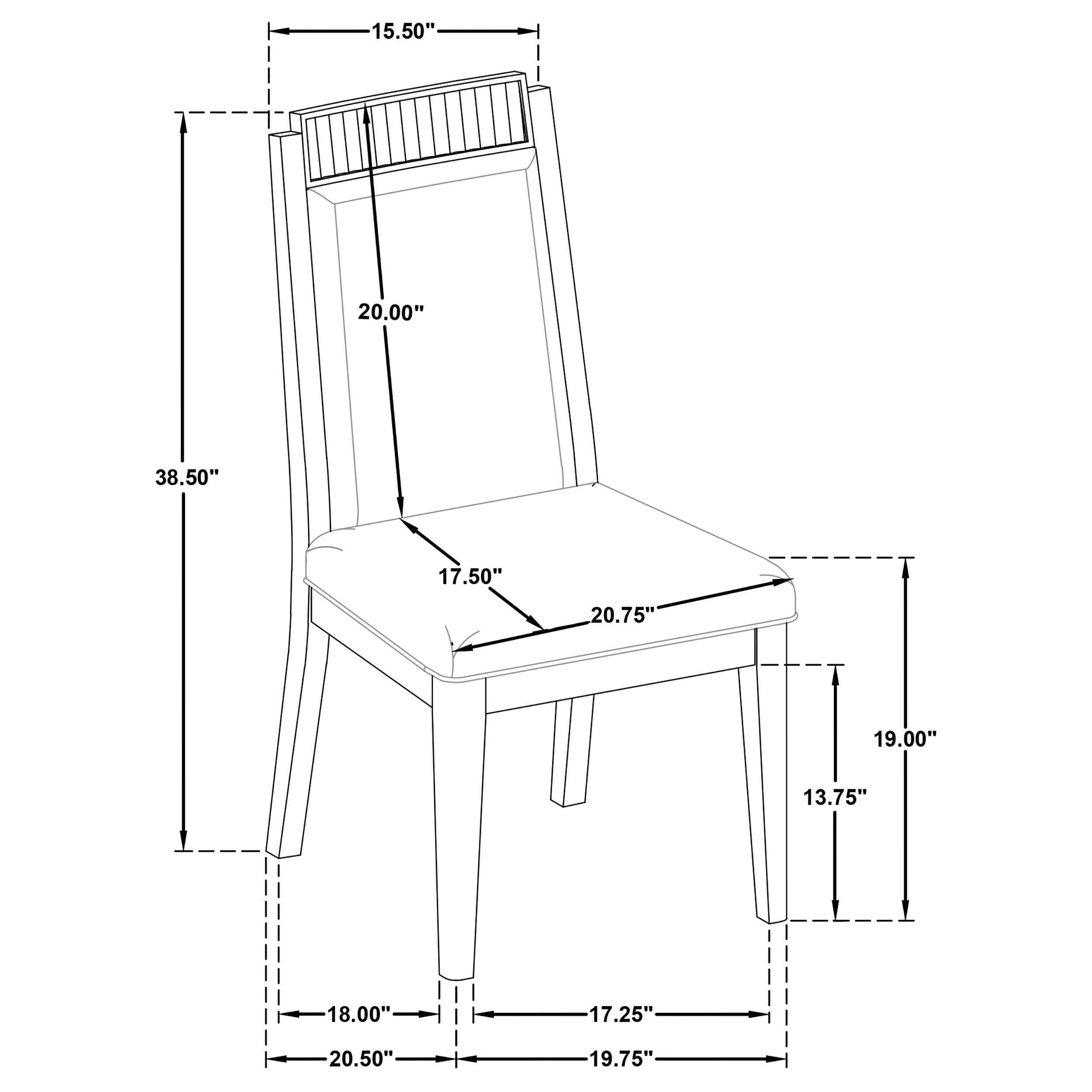 Model: 108232 | Coaster Brookmead Wood Dining Side Chair Ivory and Black (Set of 2)
