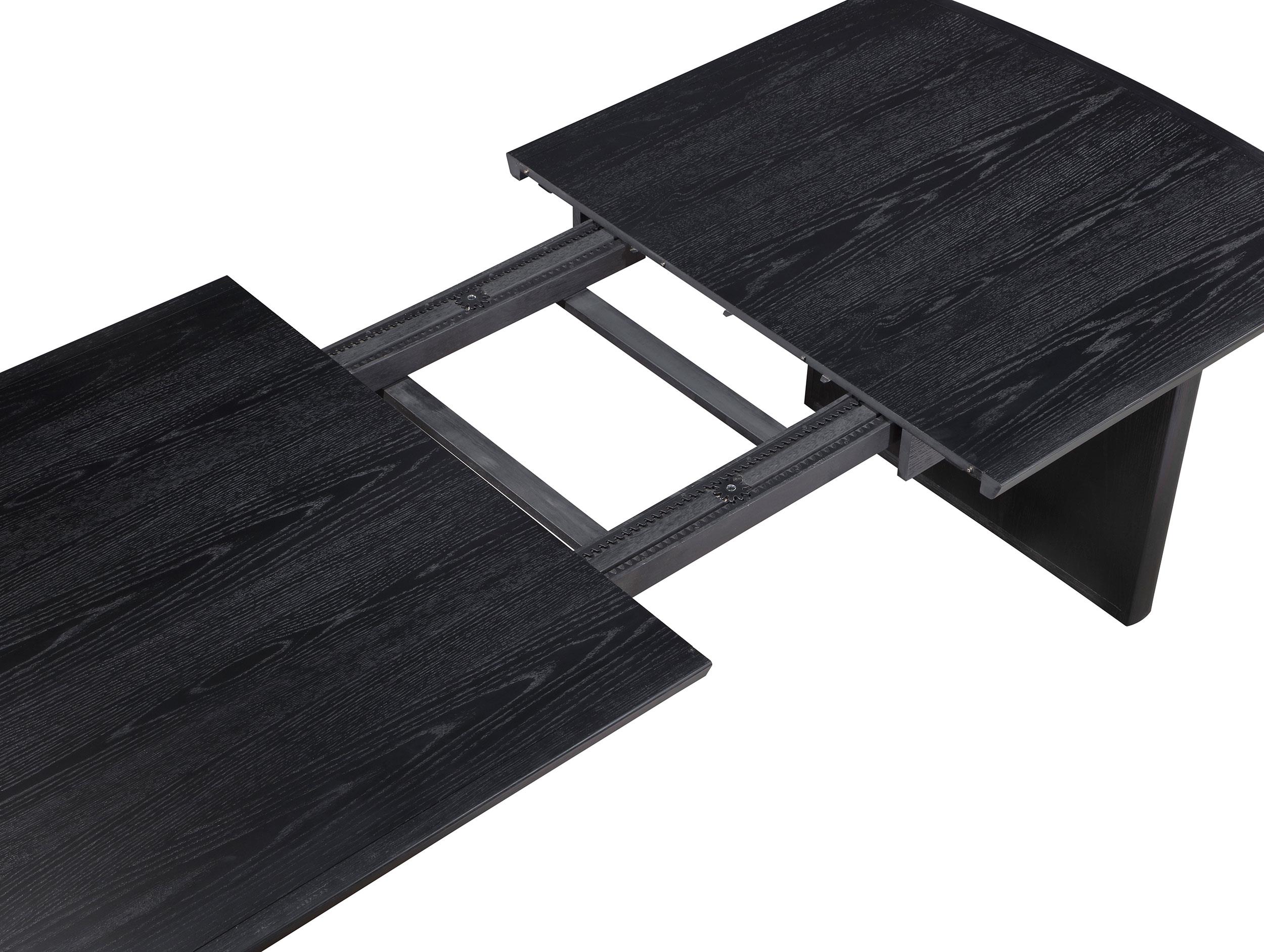 Model: 108231 | Coaster Brookmead 100-inch Extension Leaf Dining Table Black