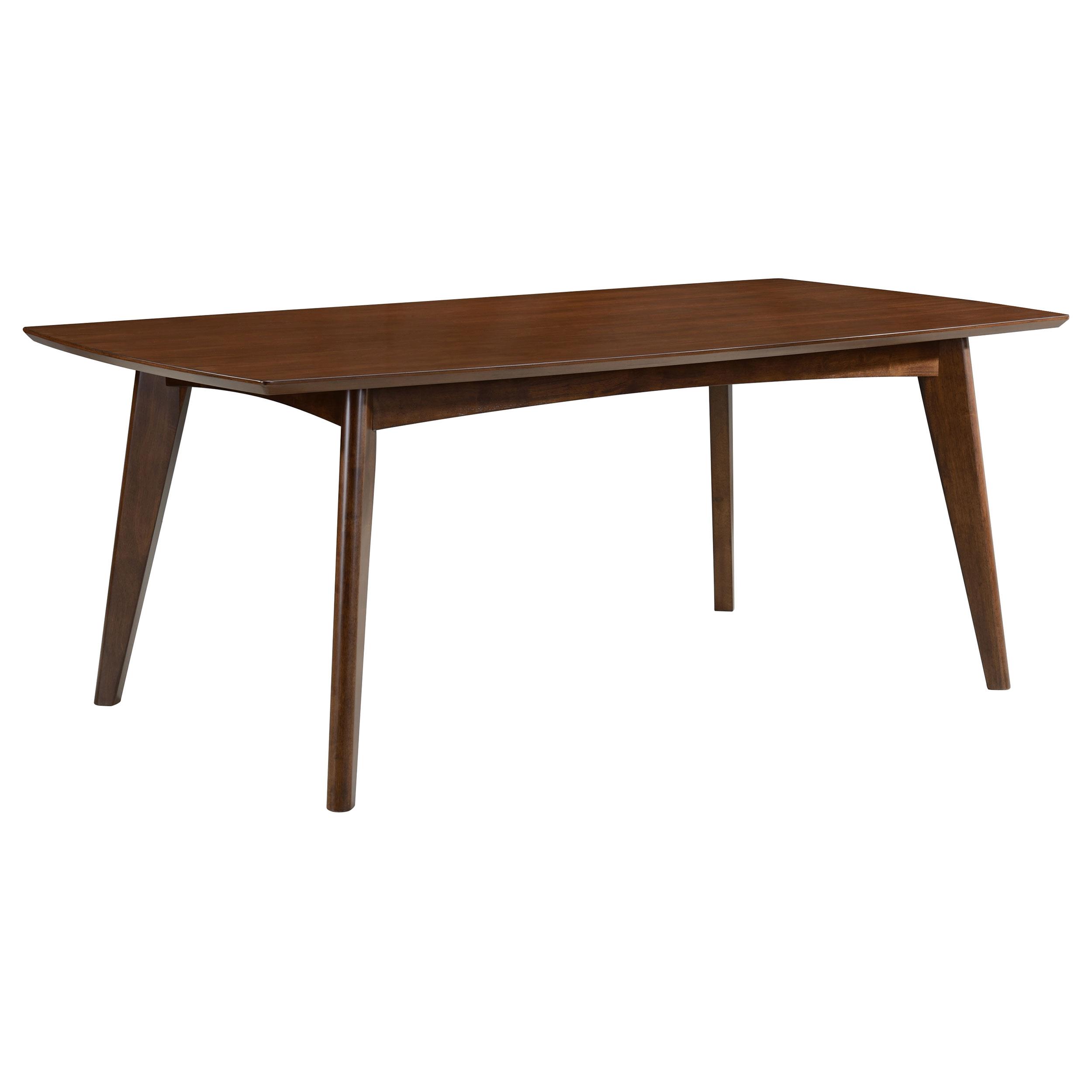 Model: 105351-S7 | Coaster Malone 7-piece Rectangular Dining Table Set Dark Walnut