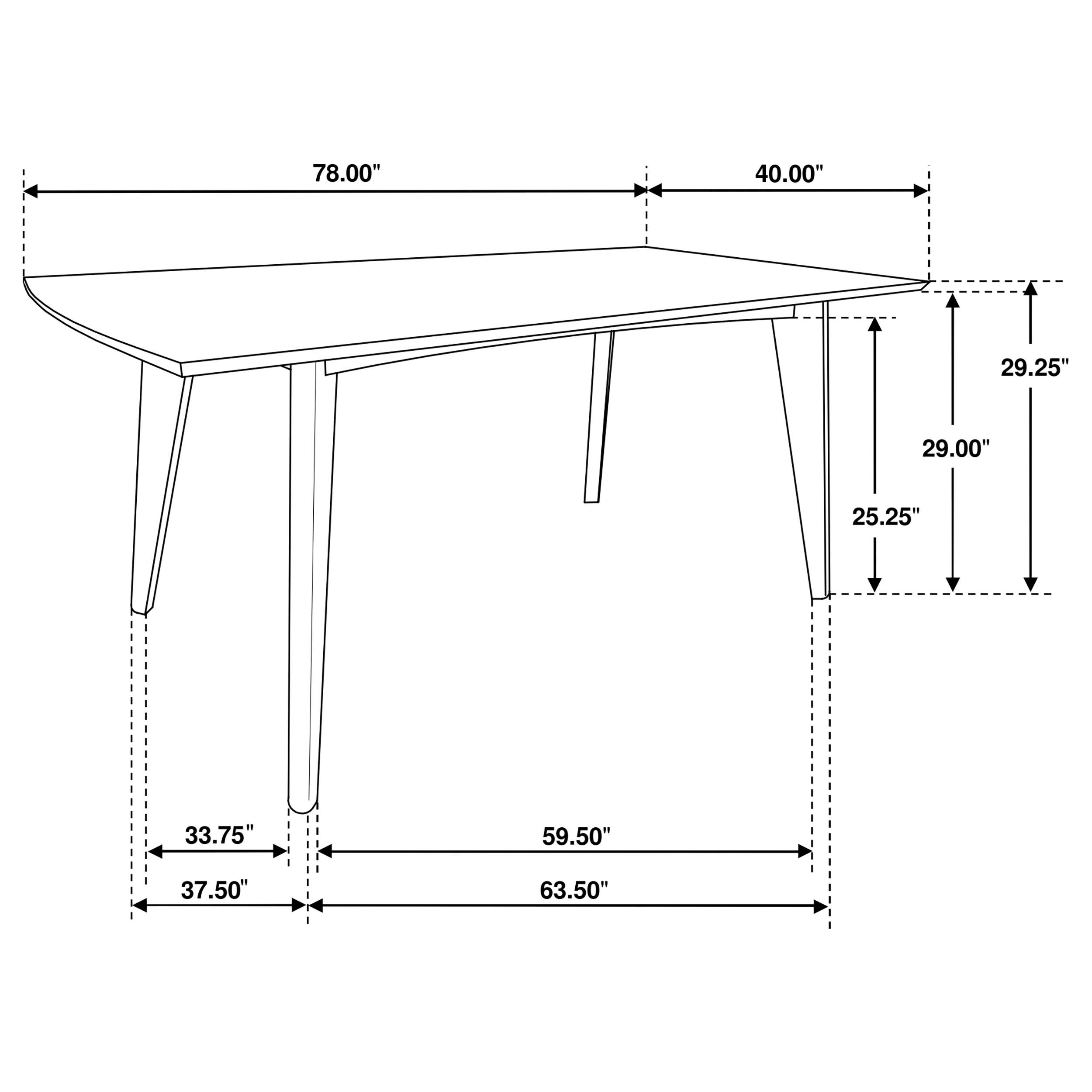 Model: 105351-S7 | Coaster Malone 7-piece Rectangular Dining Table Set Dark Walnut
