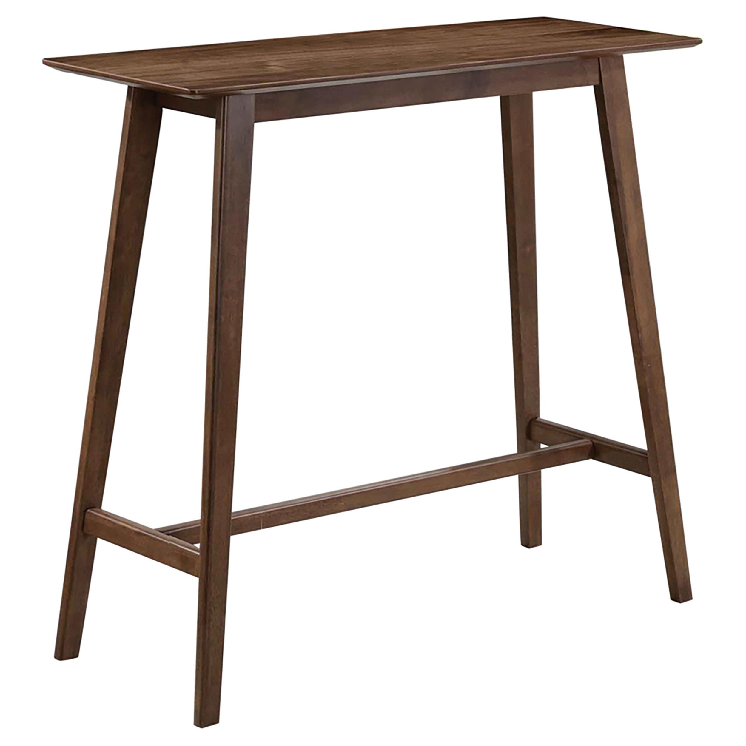 Model: 101436-S3 | Coaster Finnick 3-piece Rectangular Pub Height Bar Table Set Walnut