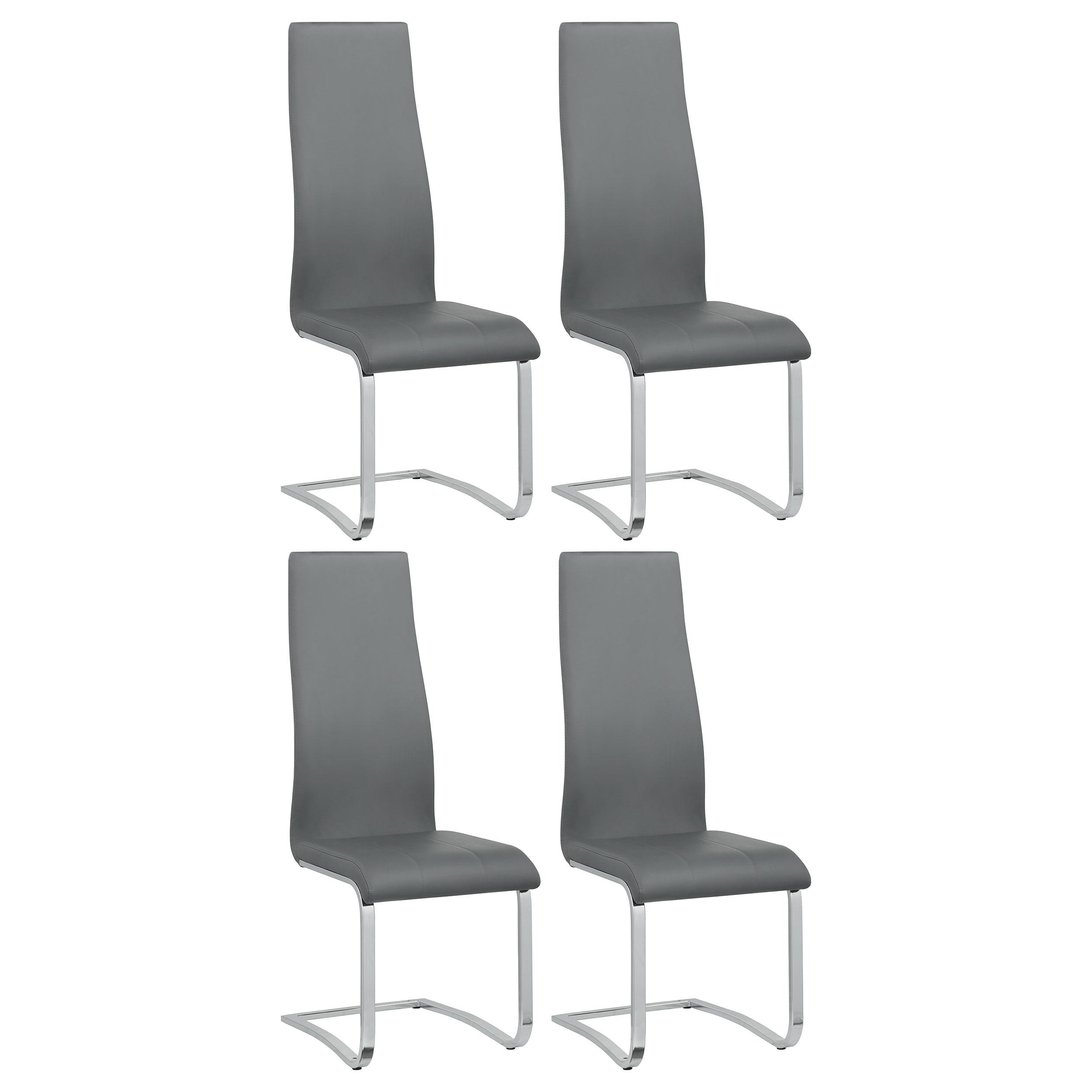 Coaster Montclair Upholstered Dining Side Chair Grey (Set of 4)
