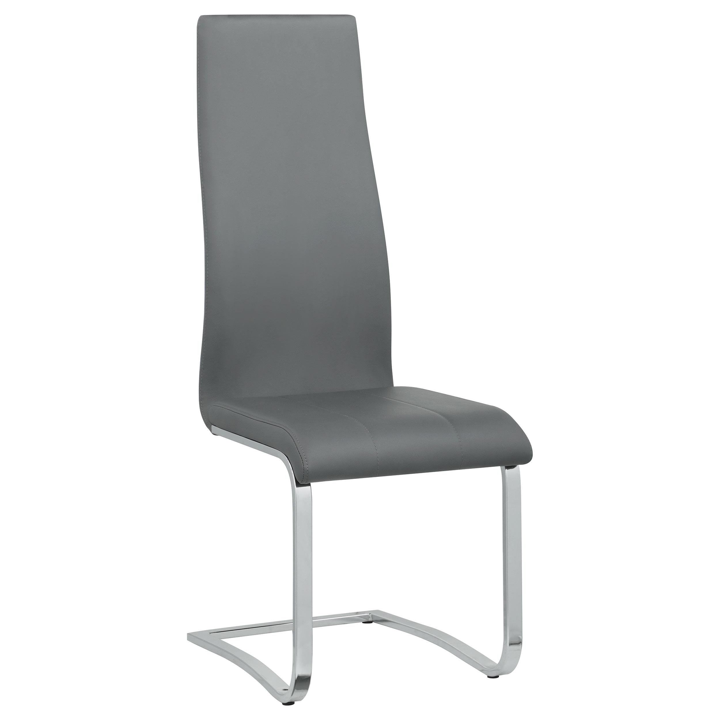 Model: 100515GRY | Coaster Montclair Upholstered Dining Side Chair Grey (Set of 4)