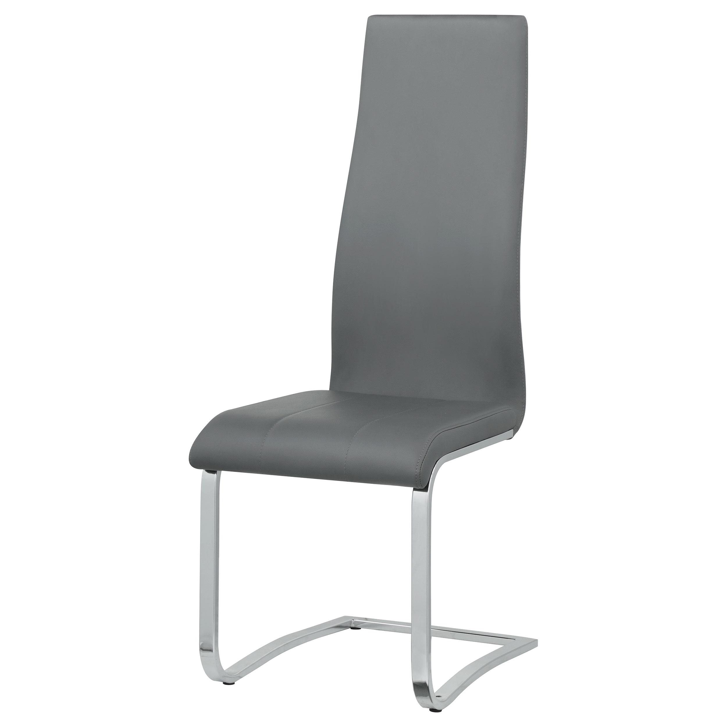 Model: 100515GRY | Coaster Montclair Upholstered Dining Side Chair Grey (Set of 4)