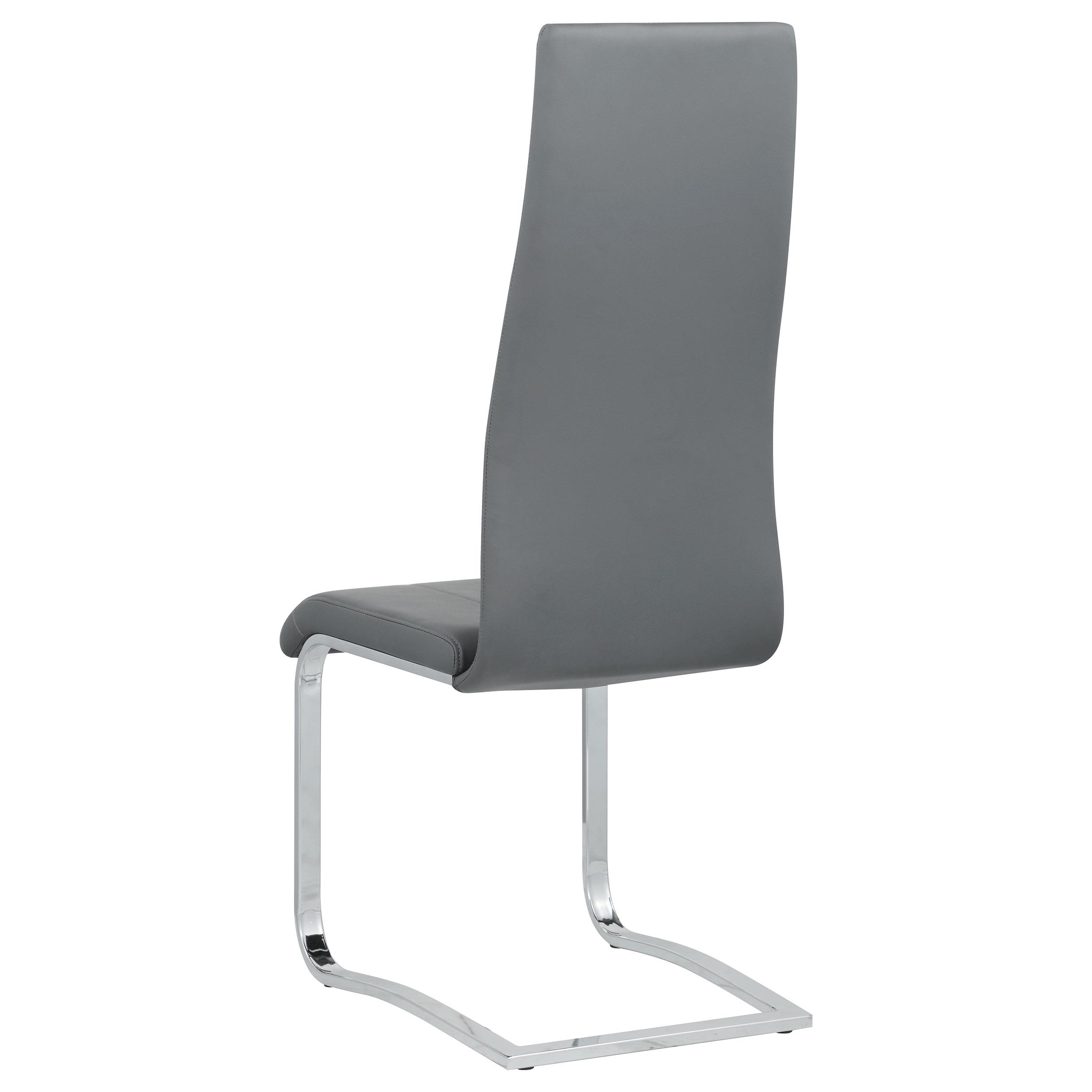 Model: 100515GRY | Coaster Montclair Upholstered Dining Side Chair Grey (Set of 4)
