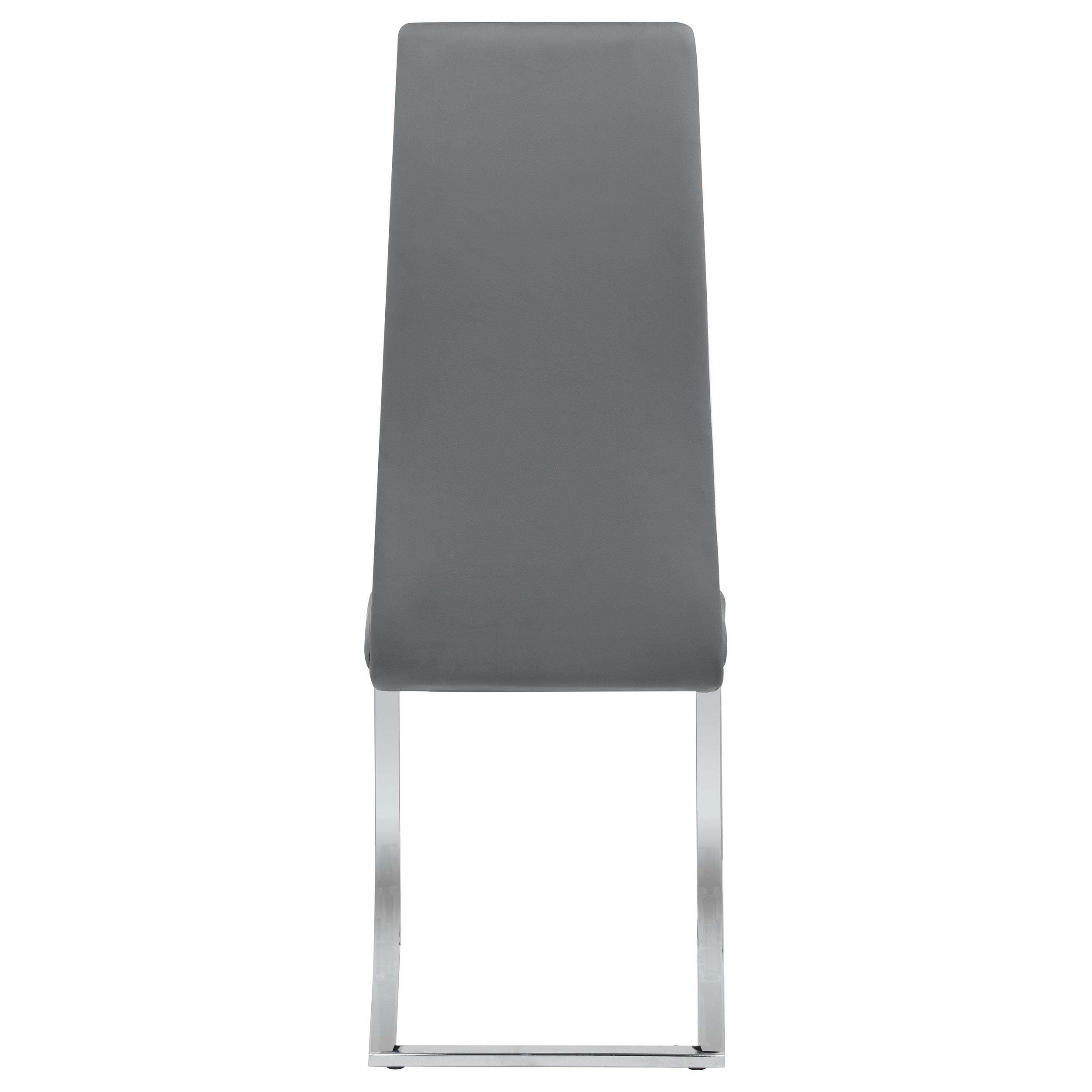 Model: 100515GRY | Coaster Montclair Upholstered Dining Side Chair Grey (Set of 4)