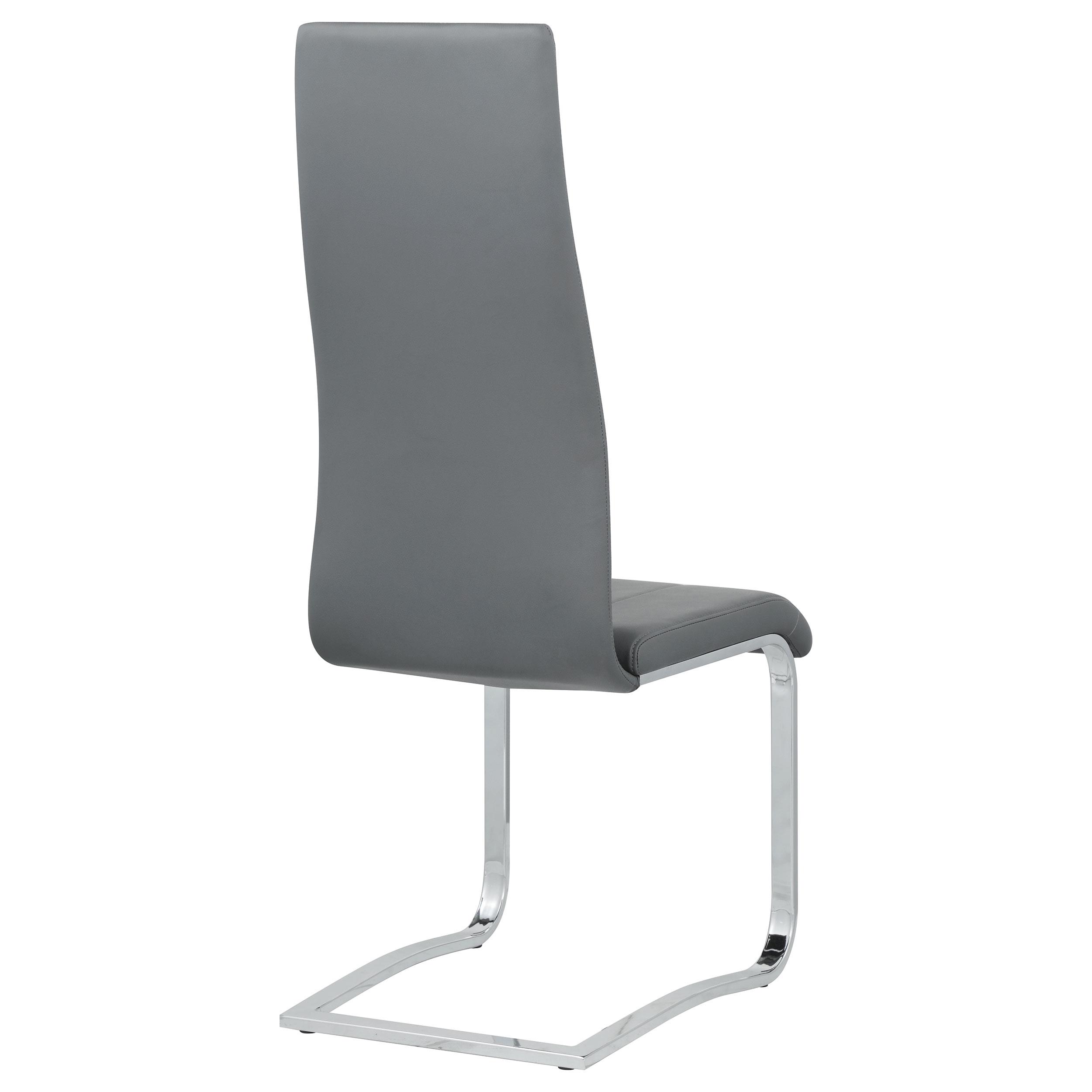 Model: 100515GRY | Coaster Montclair Upholstered Dining Side Chair Grey (Set of 4)
