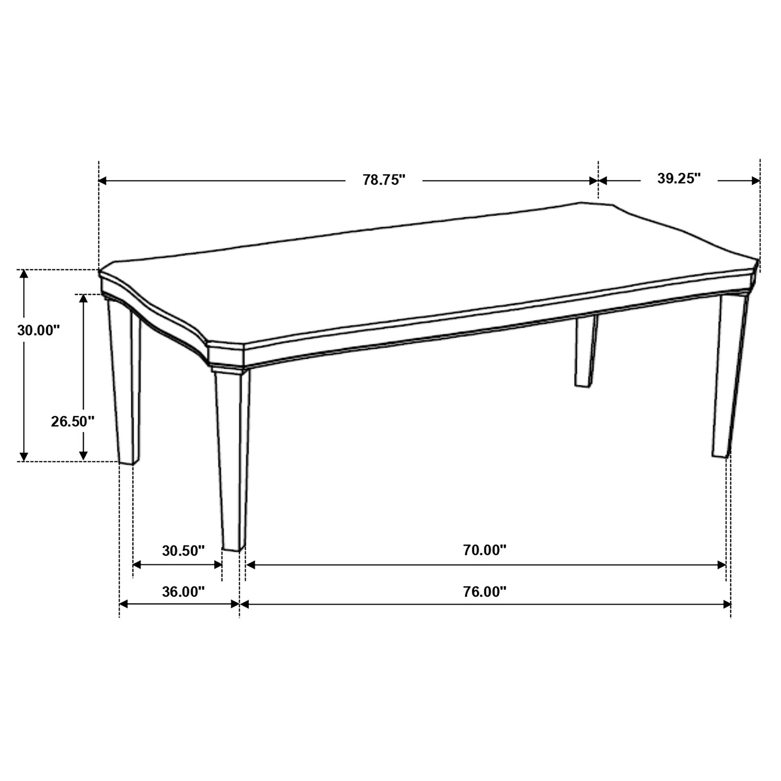 Model: 108051-S7 | Coaster Ronnie 7-piece Rectangular Dining Table Set Rustic Cream