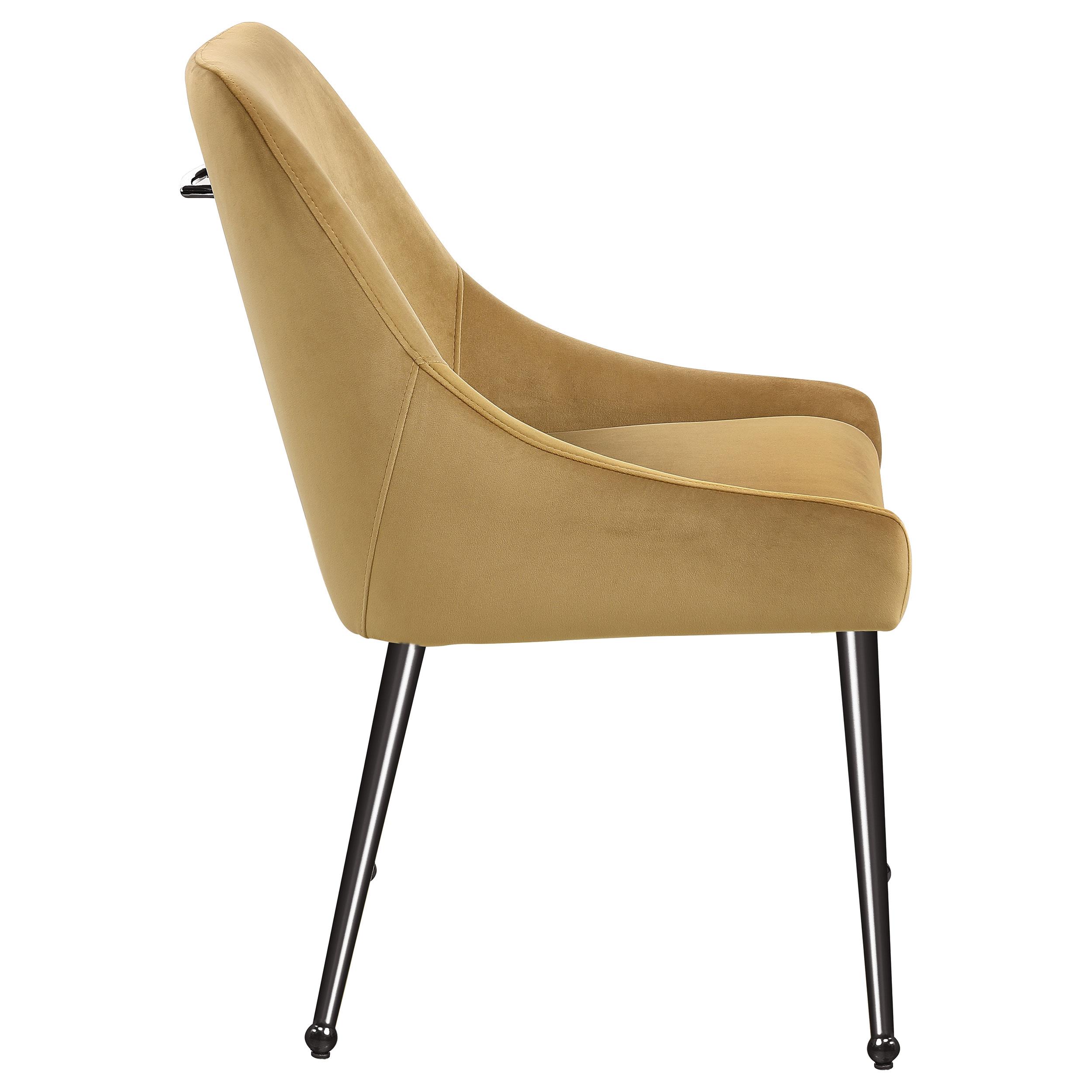Model: 107782 | Coaster Mayette Upholstered Dining Side Chair Cognac (Set of 2)