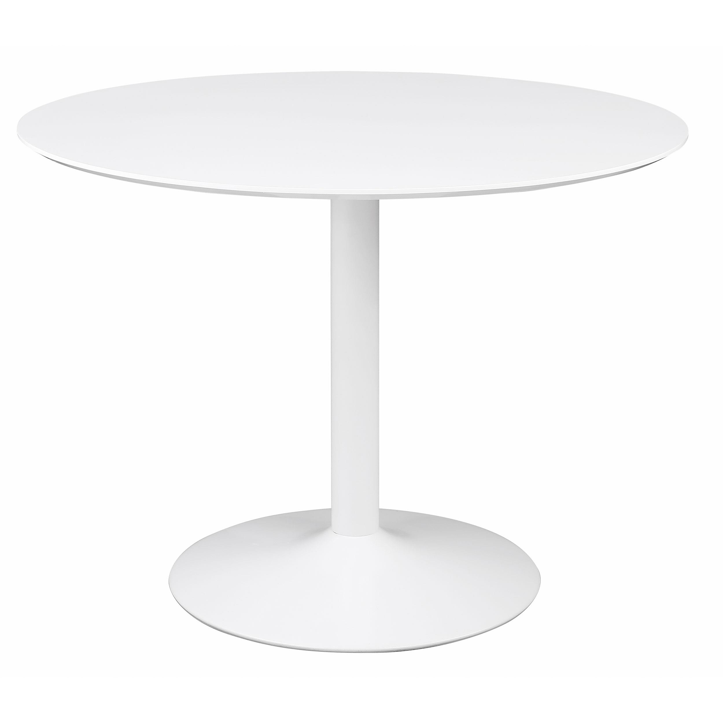 Model: 105261-S5W | Coaster Lowry 5-piece Round Dining Table Set White