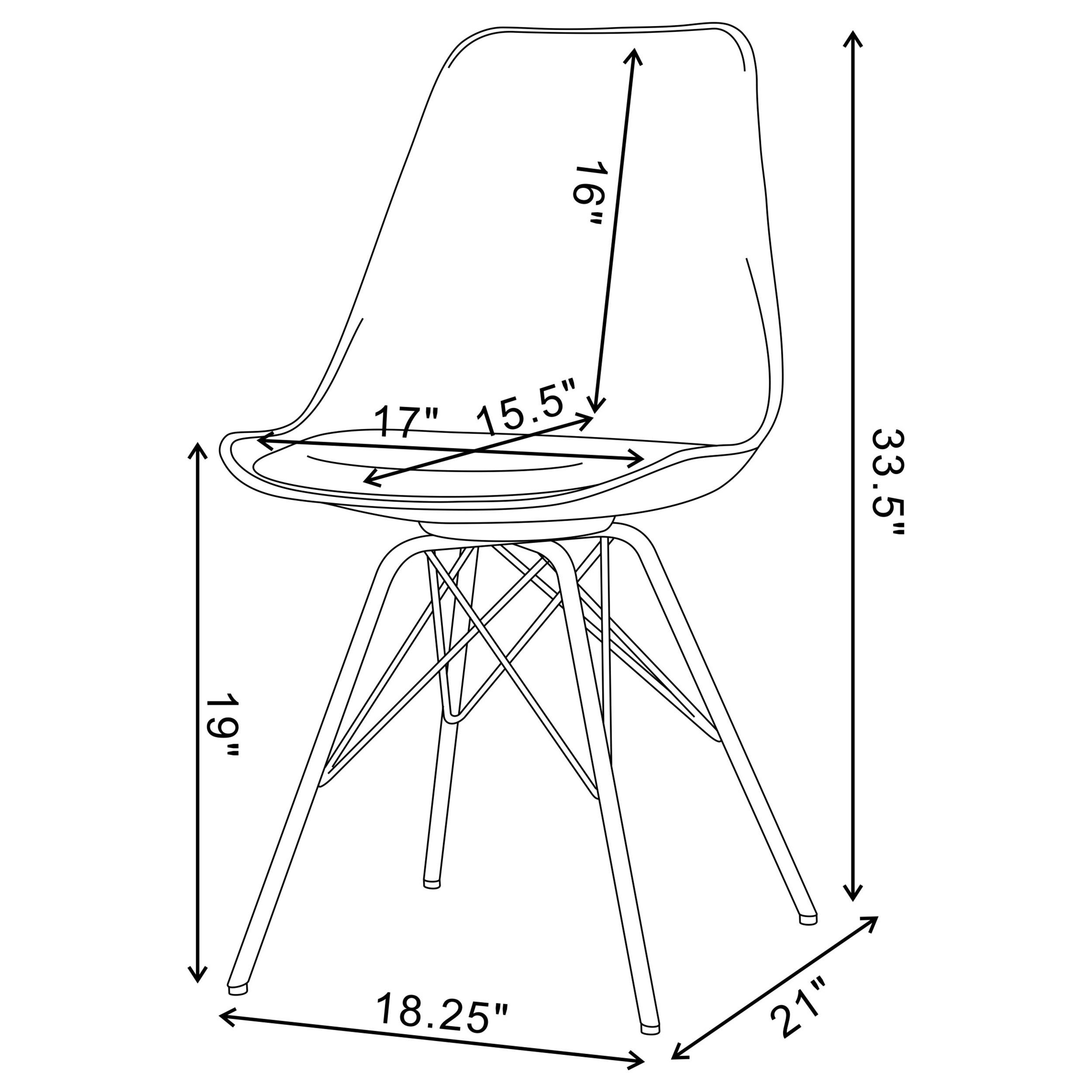 Model: 105261-S5W | Coaster Lowry 5-piece Round Dining Table Set White