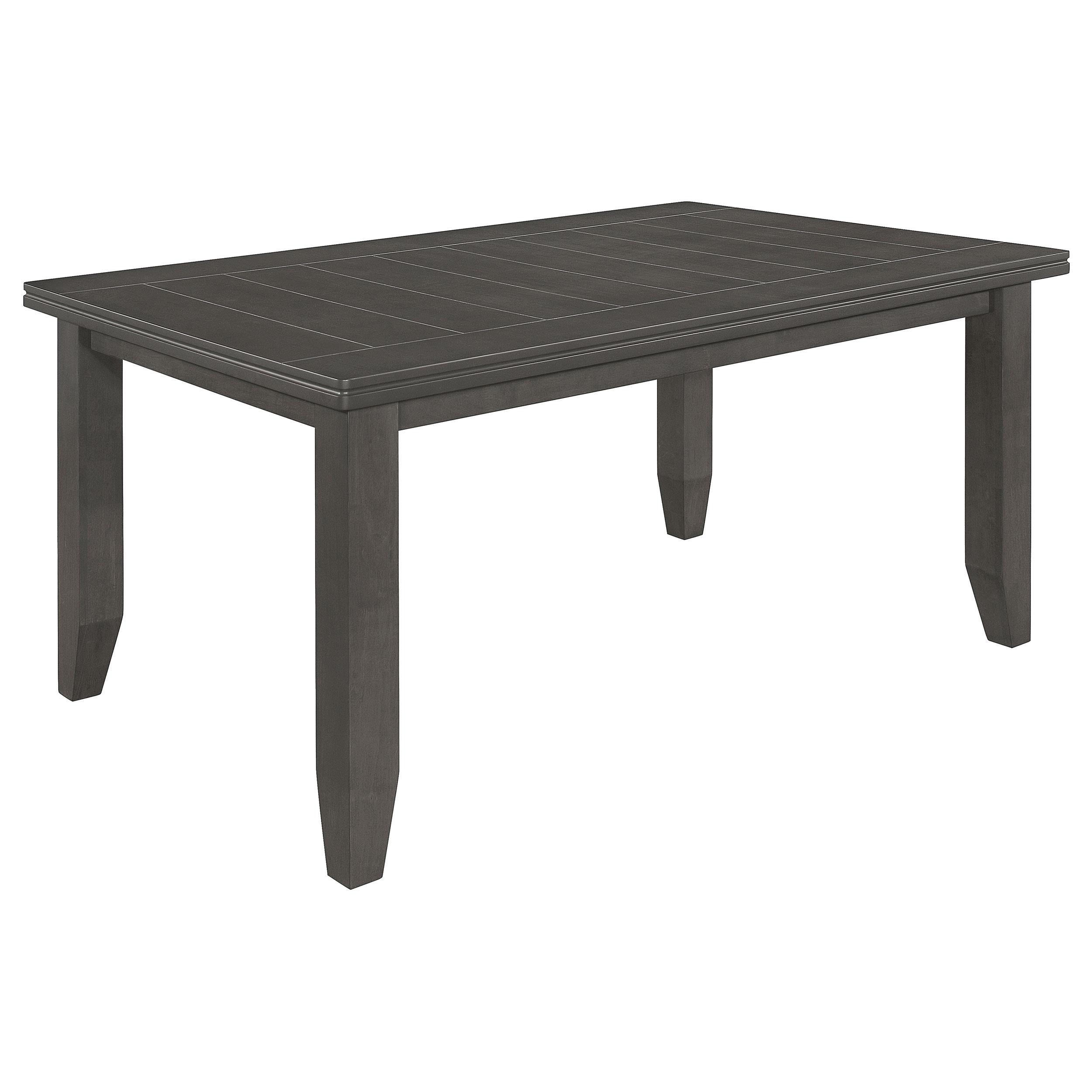 Model: 102721GRY-S6 | Coaster Dalila 6-piece Rectangular Dining Table Set Dark Grey
