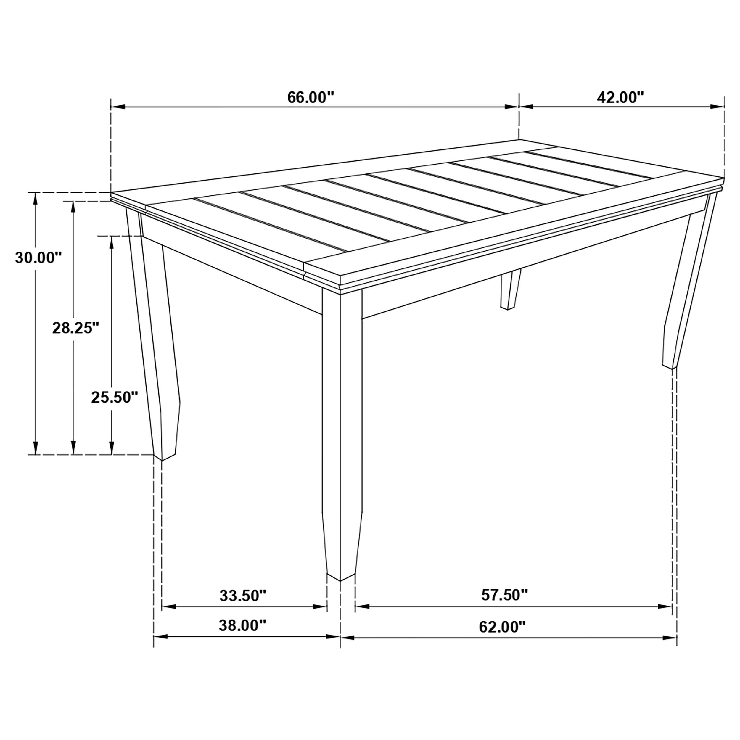 Model: 102721GRY-S6 | Coaster Dalila 6-piece Rectangular Dining Table Set Dark Grey