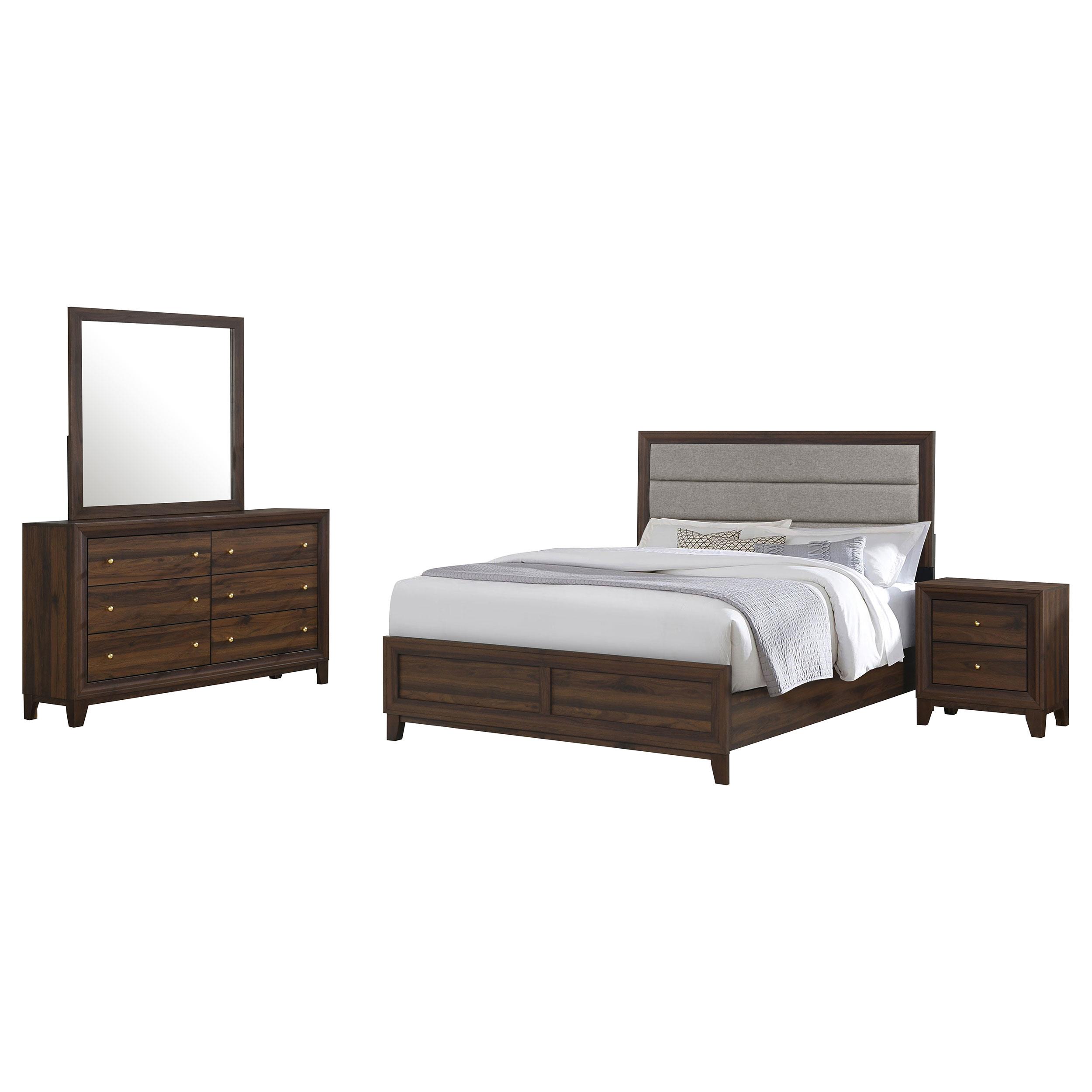 Coaster - 223441Q-S4 - Welsley 4-piece Queen Bedroom Set Walnut