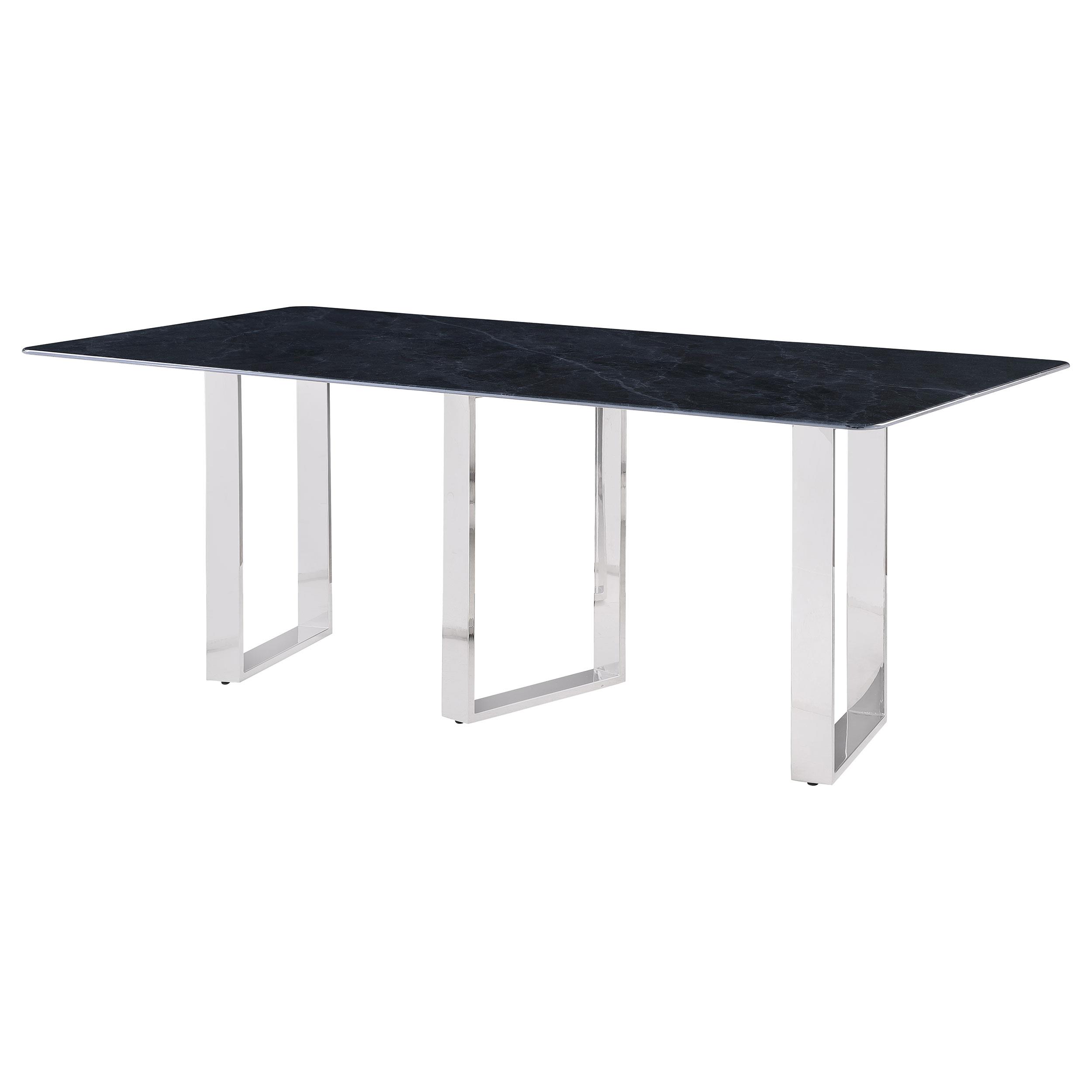 Model: 109361 | Coaster Desden 79-inch Rectangular Sintered Stone Dining Table Grey