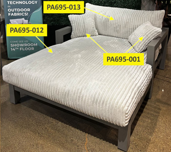 Signature Design by Ashley Moonlight View Lounge Back Cushion