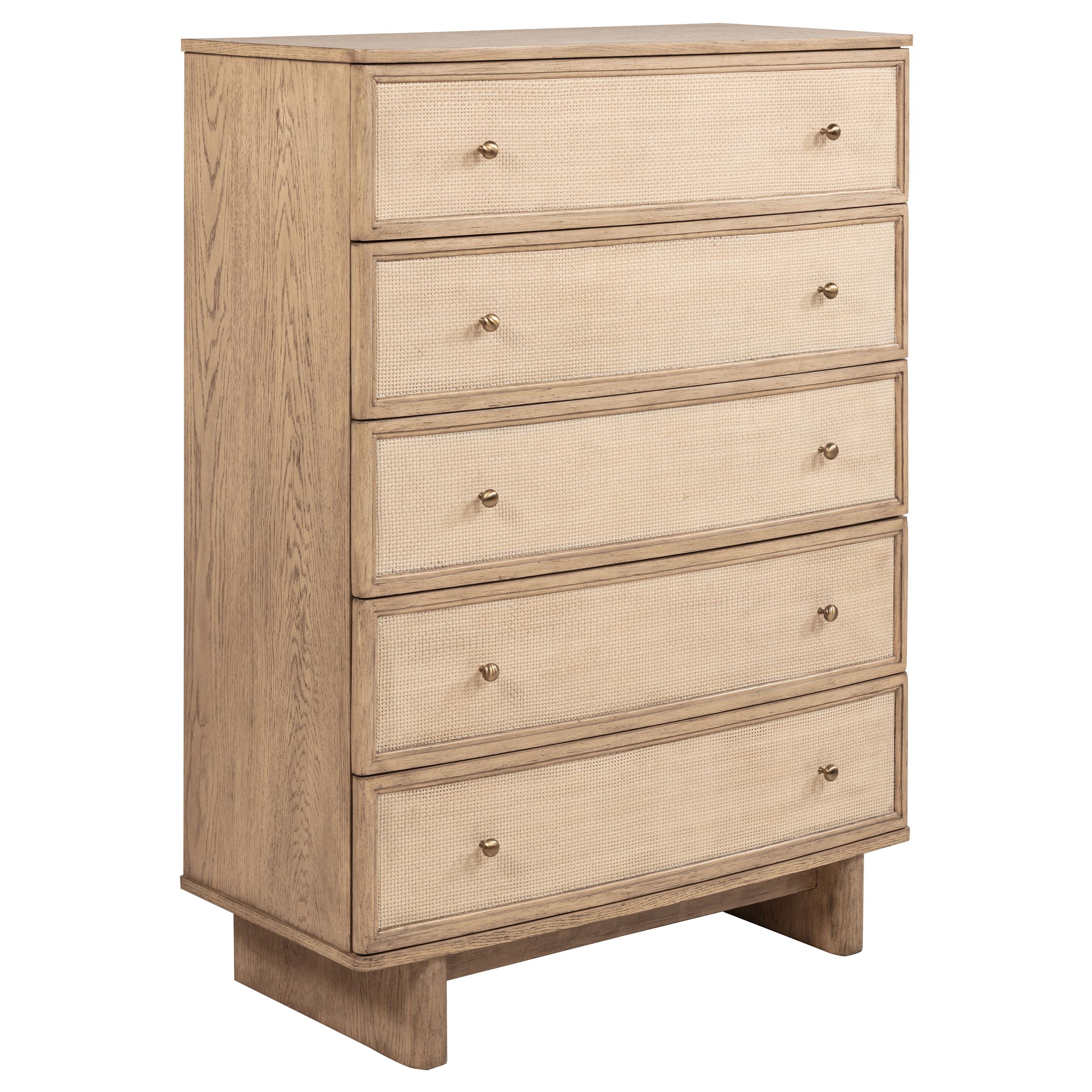Model: 225045 | Coaster Kailani 5-drawer Bedroom Chest of Drawers Beige Oak